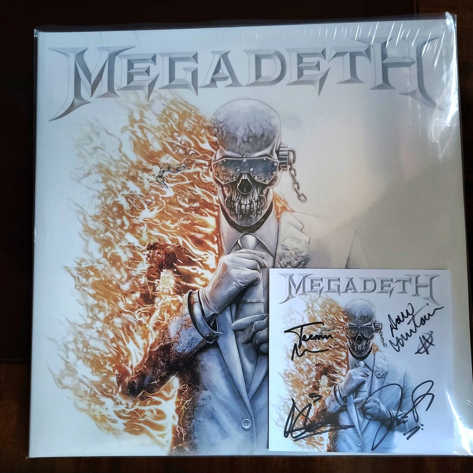 MEGADETH TSL Exclusive Vinyl LP with Art Card Signed by the band. IN HAND, изображение 2
