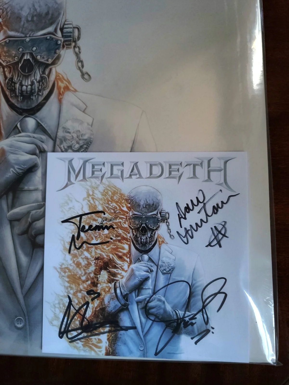 MEGADETH TSL Exclusive Vinyl LP with Art Card Signed by the band. IN HAND, изображение 4