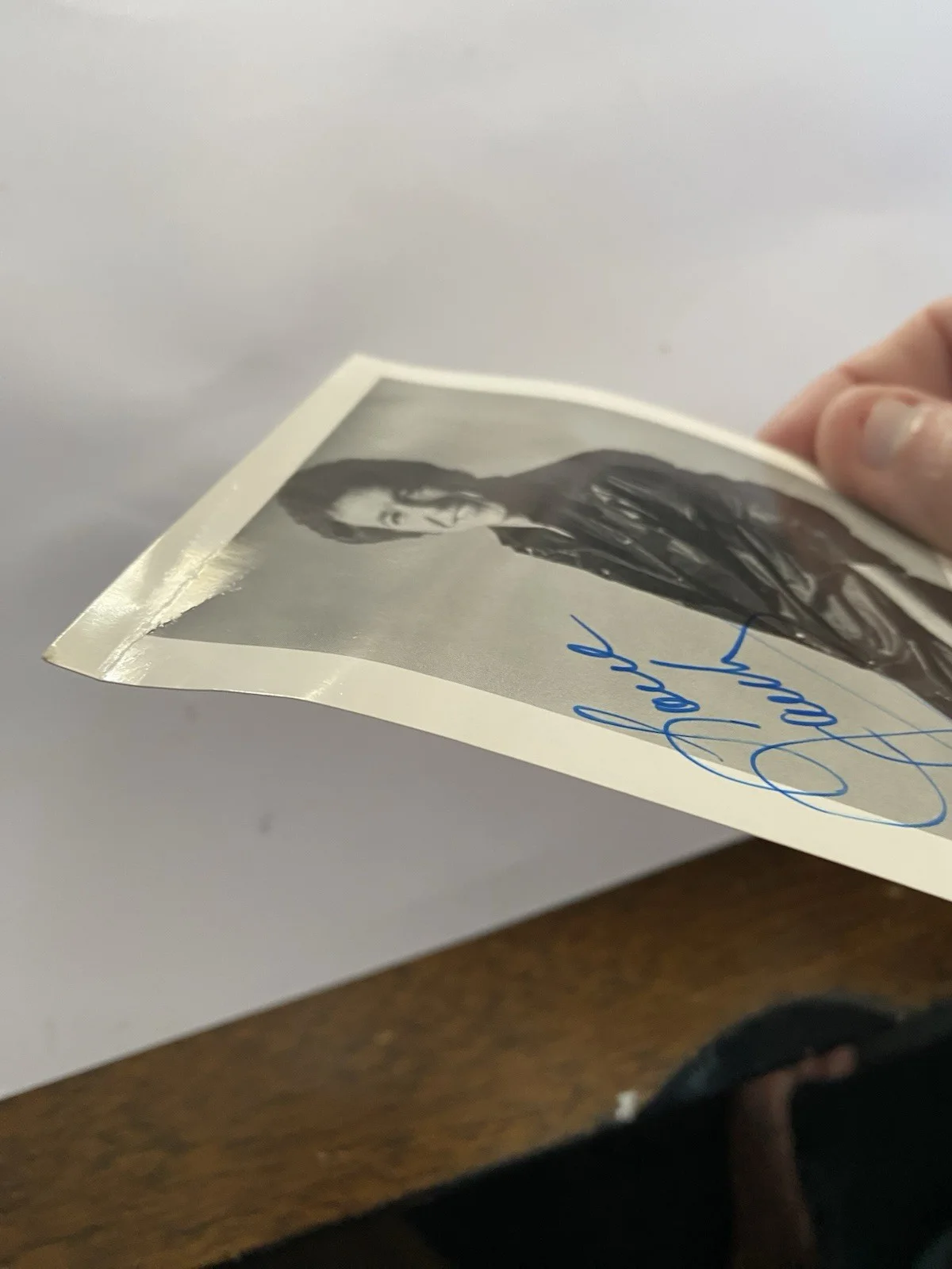 Autographed Music Photo B&W 4”x5” Of Jacky Ward, изображение 4