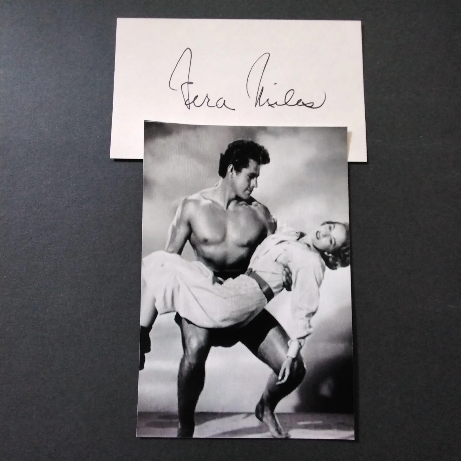 Vera Miles Signed Card Photo 60s Movie TV Actress Psycho Back Street FBI Story, изображение 2