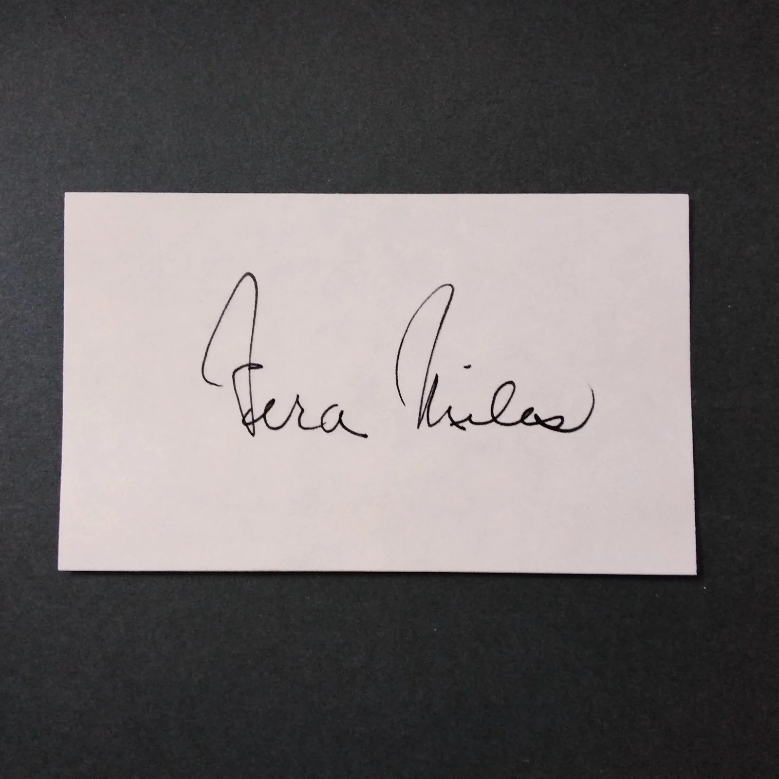 Vera Miles Signed Card Photo 60s Movie TV Actress Psycho Back Street FBI Story, изображение 3