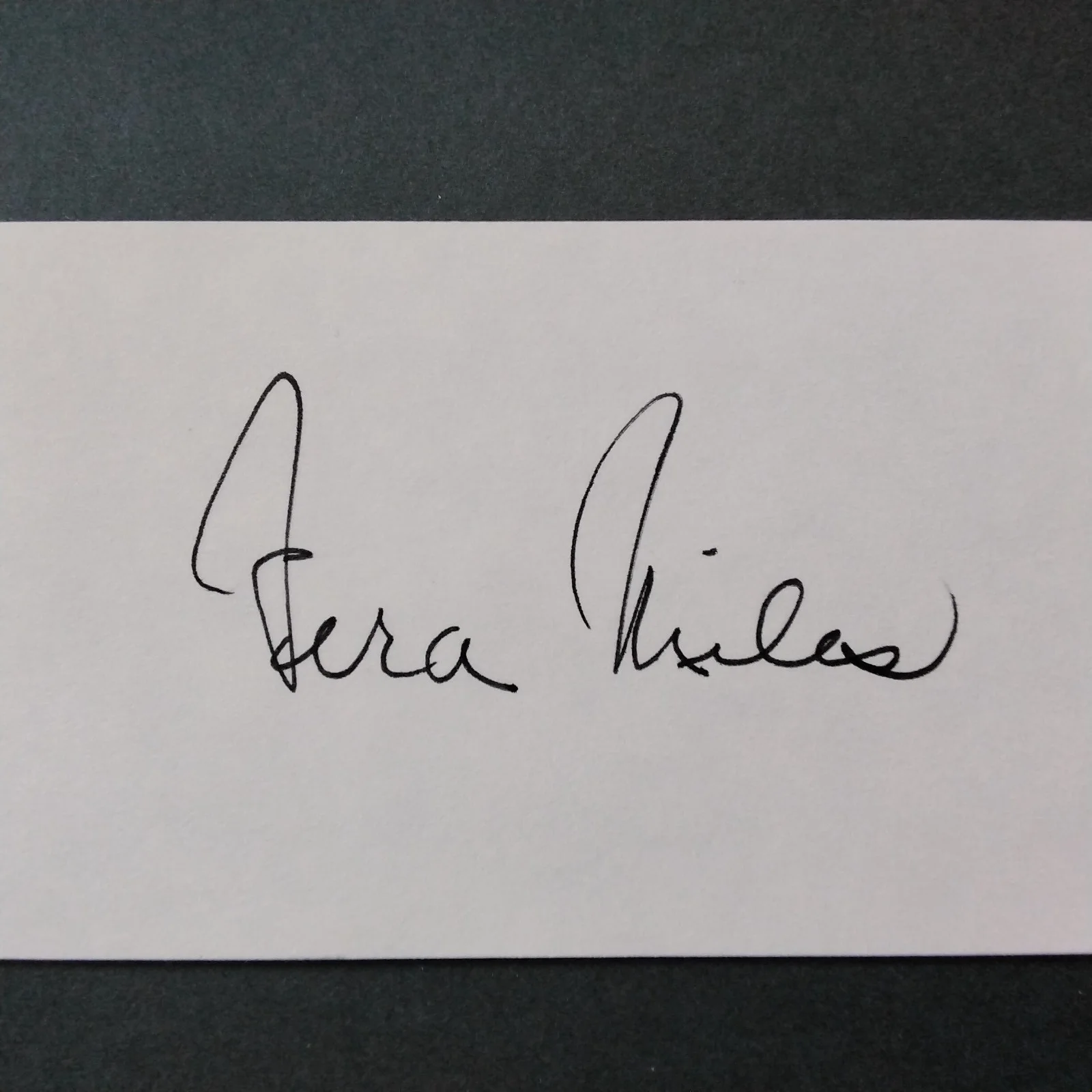 Vera Miles Signed Card Photo 60s Movie TV Actress Psycho Back Street FBI Story, изображение 4