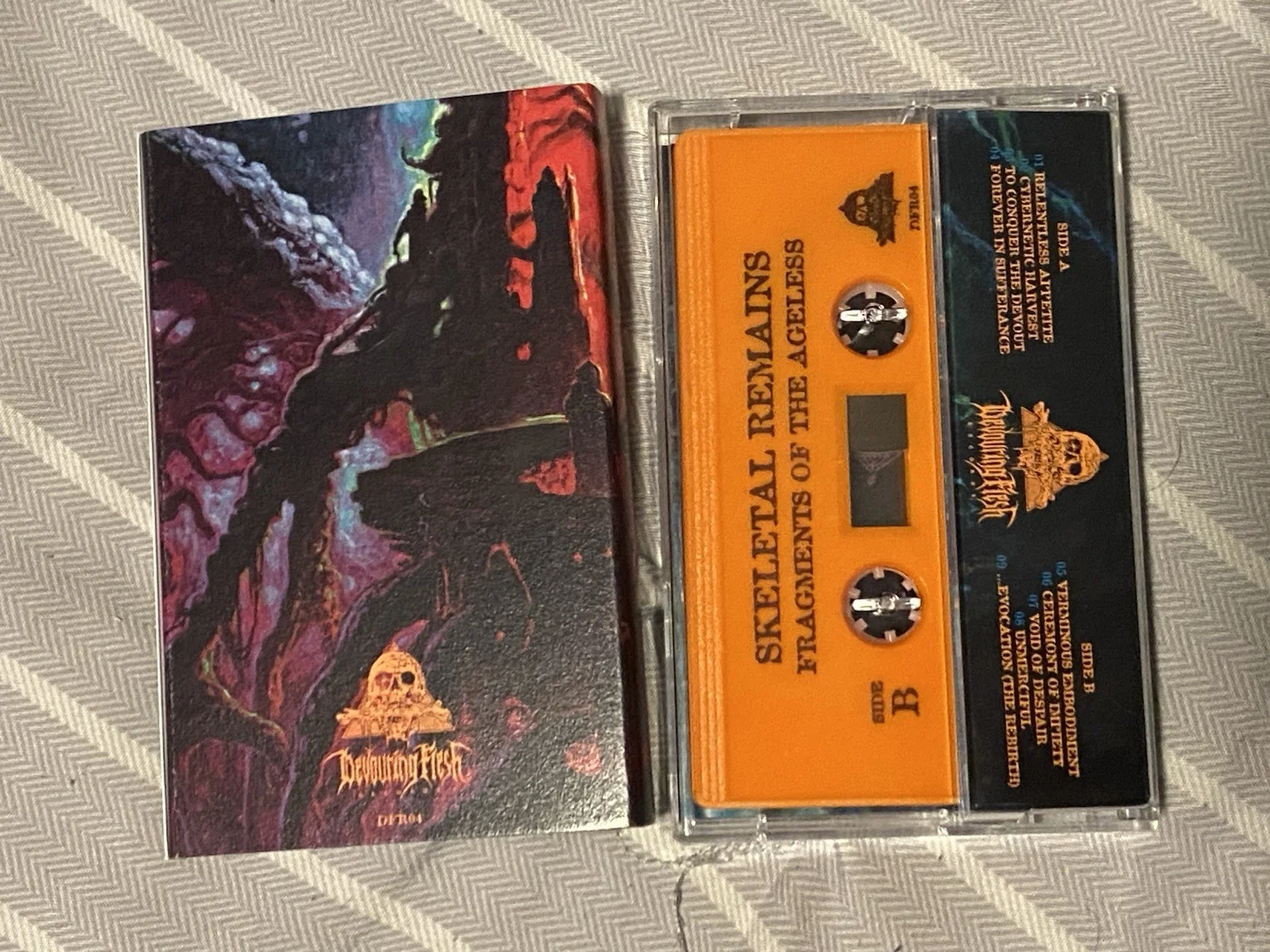 Skeletal Remains Fragments Of The Ageless Signed Cassette (Death Metal), изображение 2
