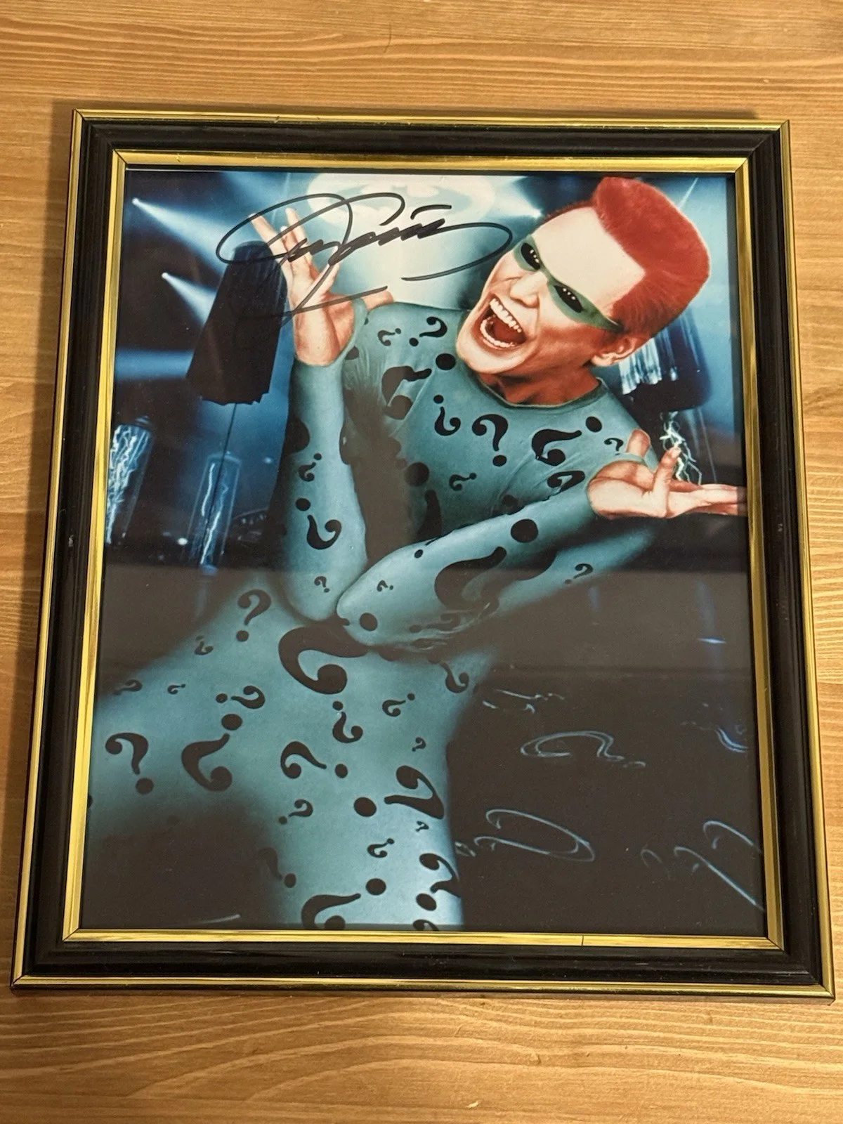 Jim Carrey Signed 8x10 Batman Forever Riddler, image 2