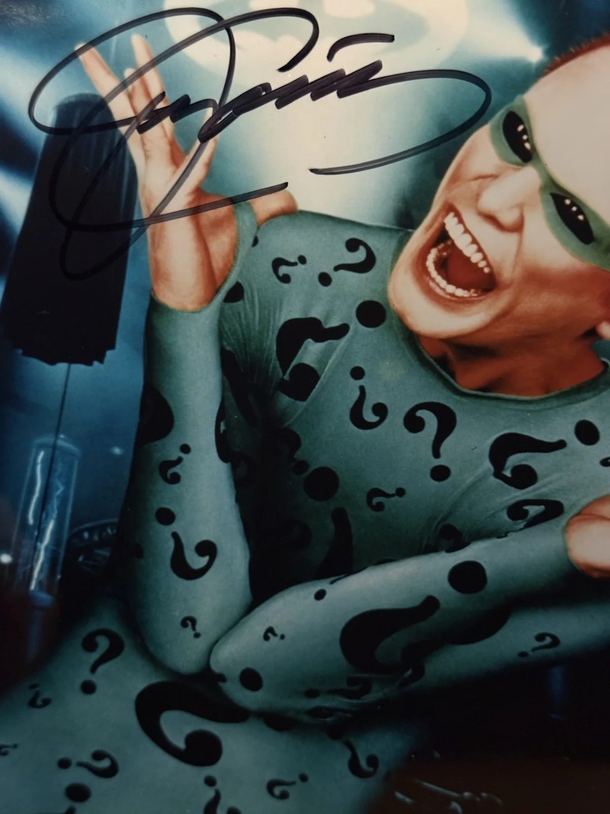 Jim Carrey Signed 8x10 Batman Forever Riddler, image 3