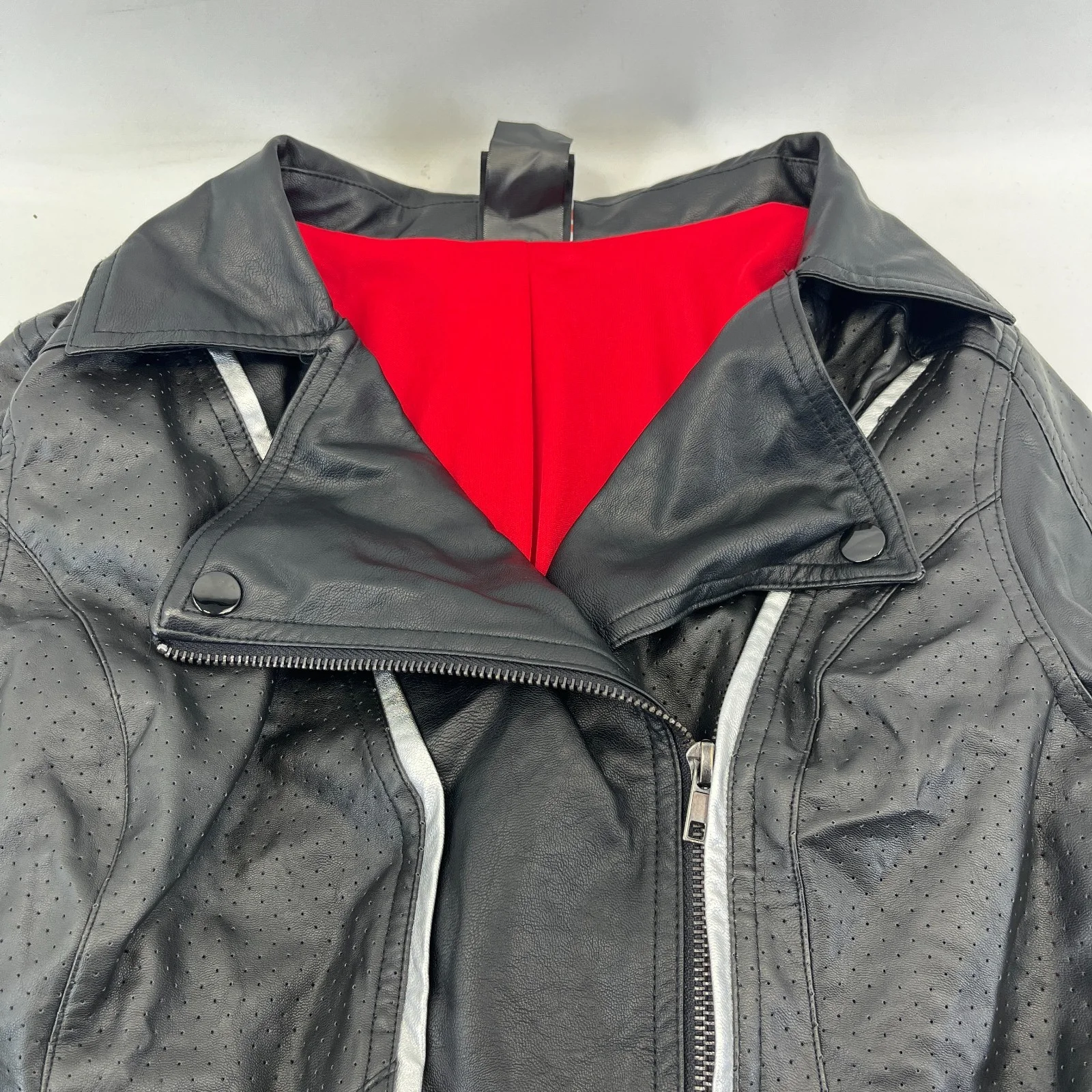 Marvel Studios Black Widow Faux Leather Jacket Coat size S Movie Film Cosplay, изображение 2