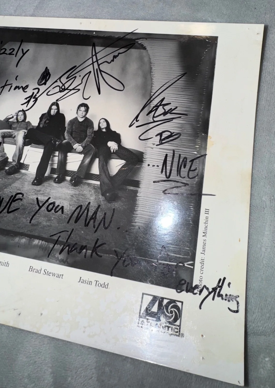 Shinedown Complete Band Signed Autographed Promotional Press Promo Photo JSA COA, изображение 3