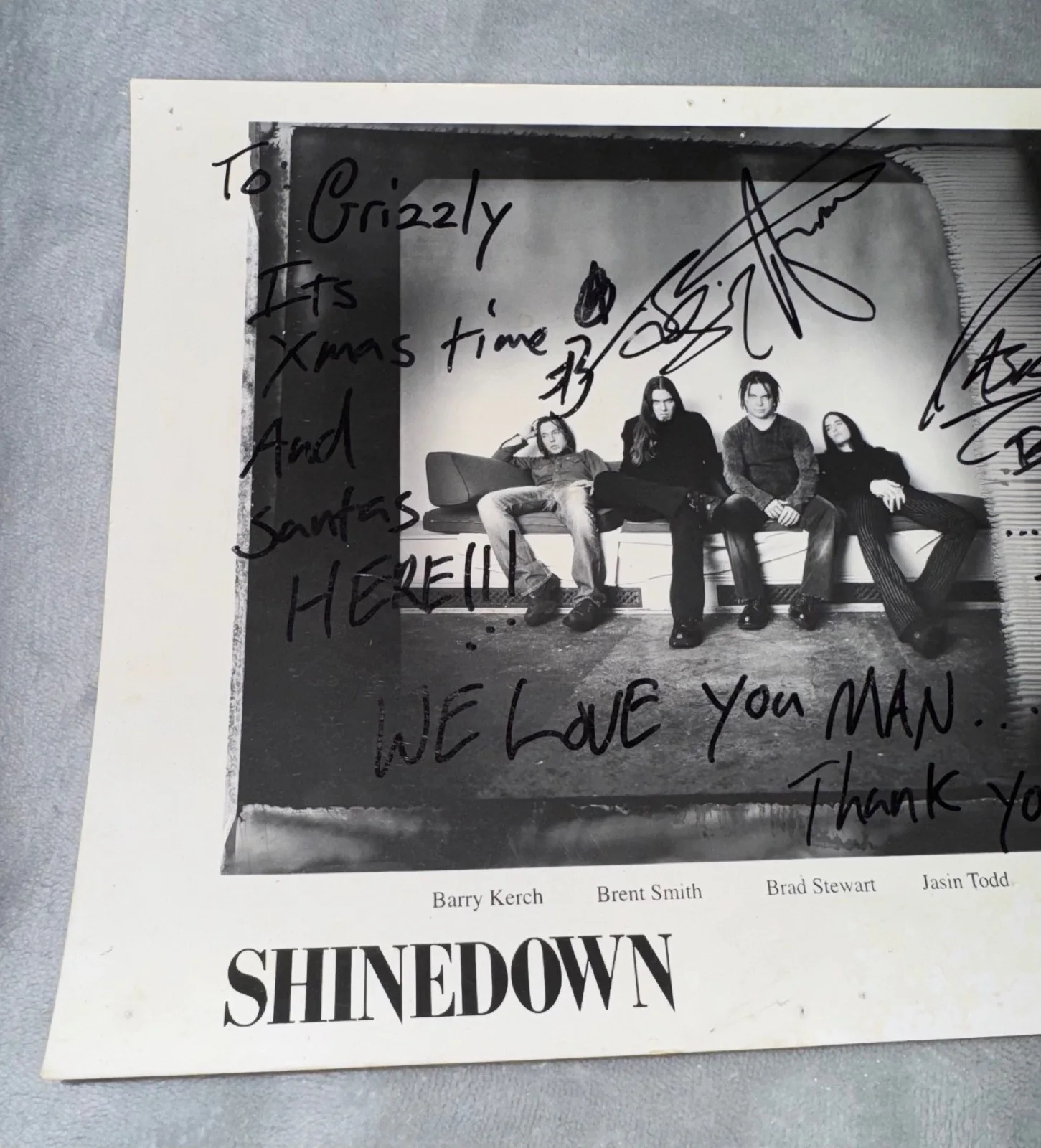 Shinedown Complete Band Signed Autographed Promotional Press Promo Photo JSA COA, изображение 4