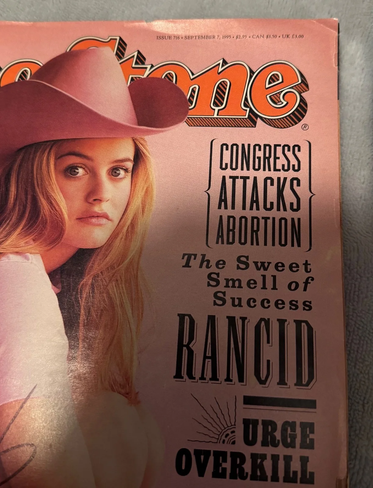 Alicia Silverstone — ALICIA SILVERSTONE Autograph Signed Rolling Stone Magazine Clueless JSA COA, image 5