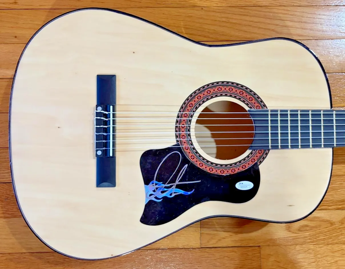 Adam Levine — ADAM LEVINE SIGNED AUTOGRAPHED ACOUSTIC GUITAR MAROON 5 THIS LOVE JSA COA B