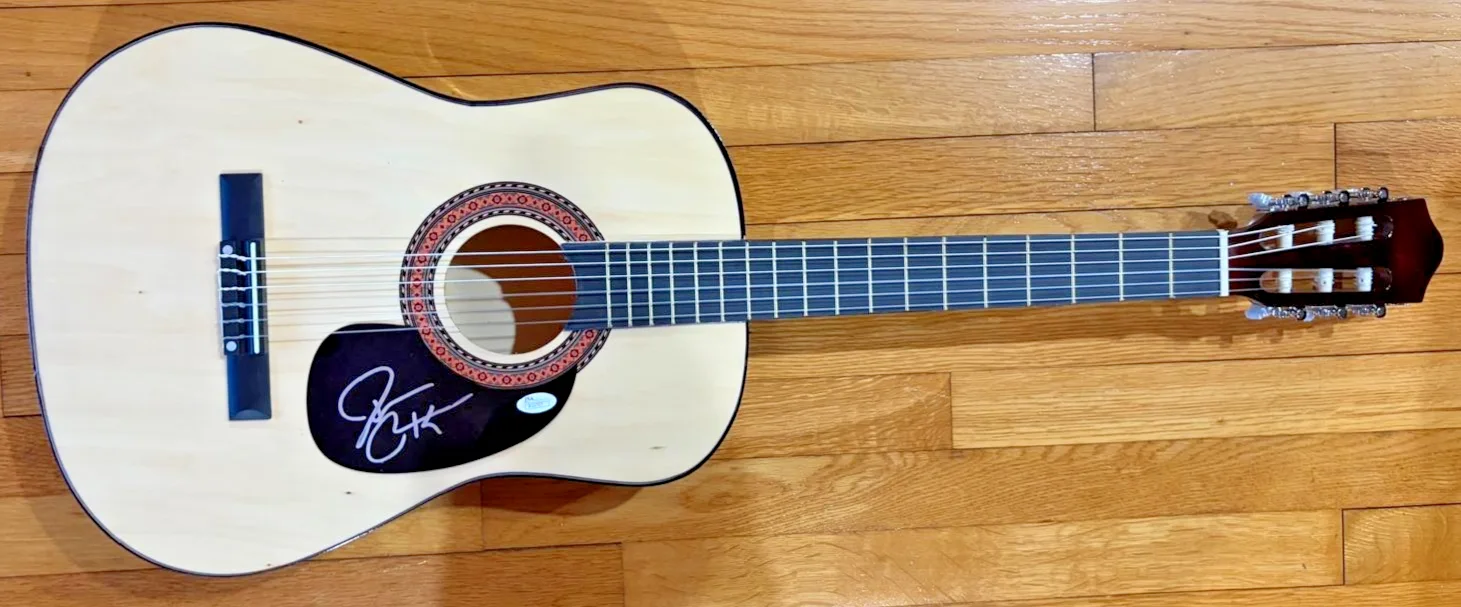 Darius Rucker — DARIUS RUCKER SIGNED AUTOGRAPH ACOUSTIC GUITAR LEARN TO LIVE CHARLESTON JSA A, image 2