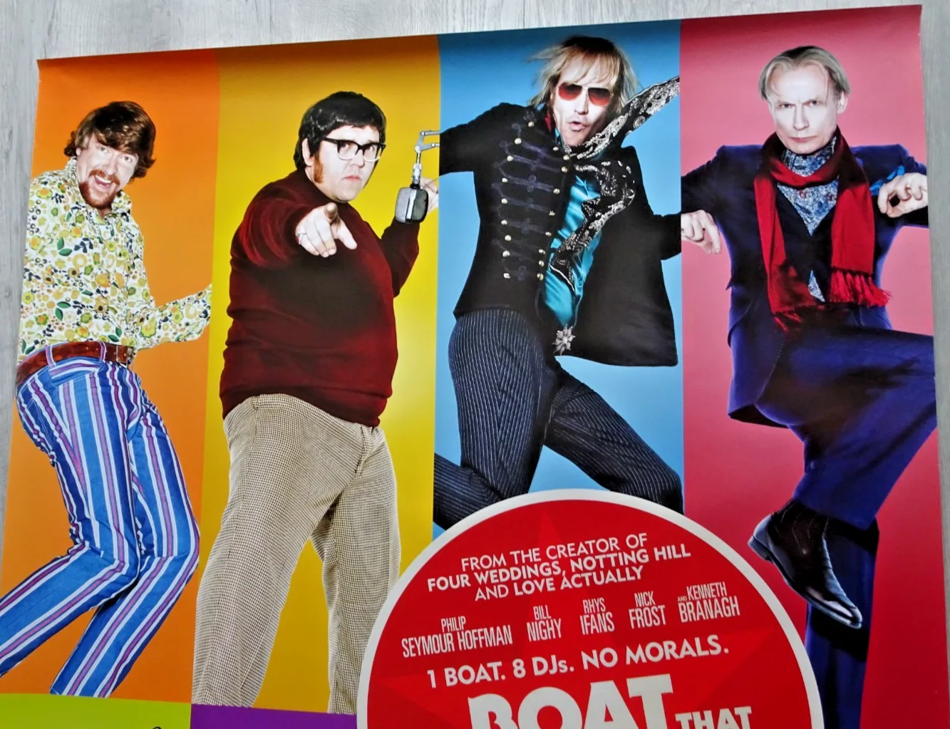 The Boat That Rocked Signed Poster Richard Curtis Writer Director One Sheet, изображение 5