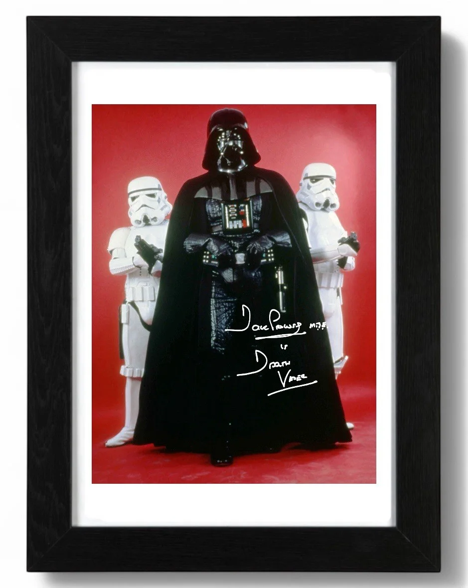 Dave Prowse Signed Autograph PHOTO Pre Print 6x4/A4/ Framed Darth Vader, image 2