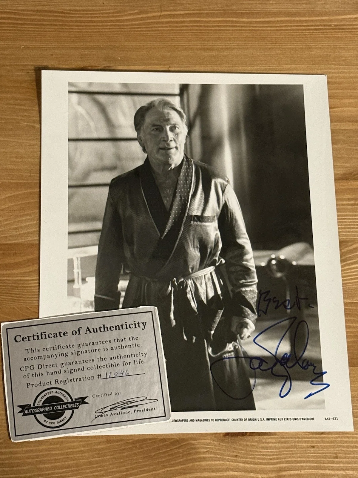 Jack Palance Signed 8x10 from Batman 1989, image 3