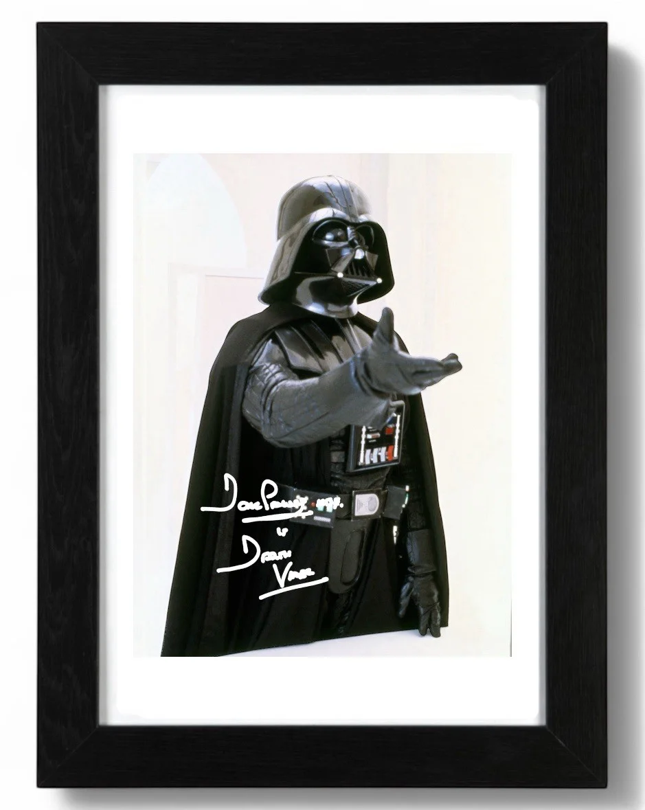 Dave Prowse Signed Autograph PHOTO Pre Print 6x4/A4/ Framed Darth Vader, image 2