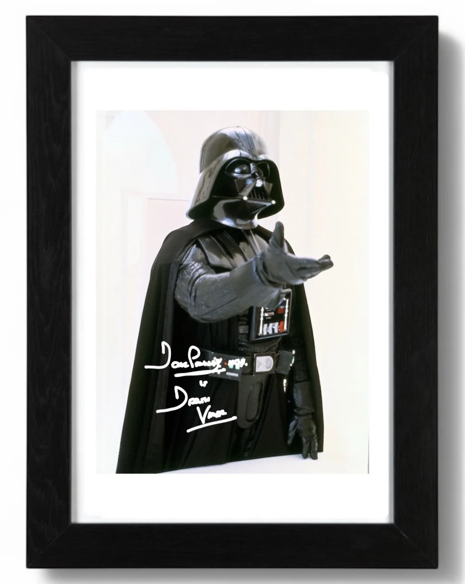 Dave Prowse Signed Autograph PHOTO Pre Print 6x4/A4/ Framed Darth Vader, image 3