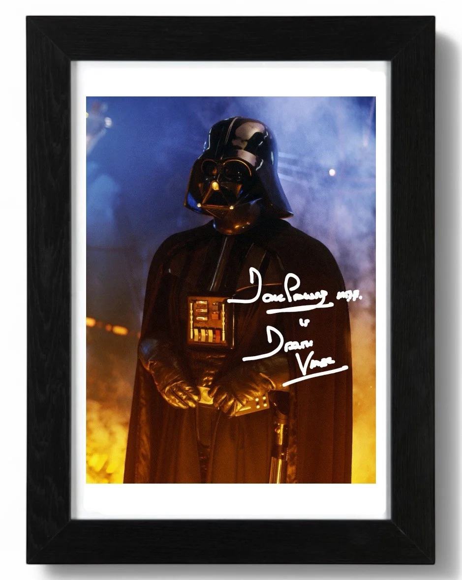 Dave Prowse Signed Autograph PHOTO Pre Print 6x4/A4/ Framed Darth Vader, image 2