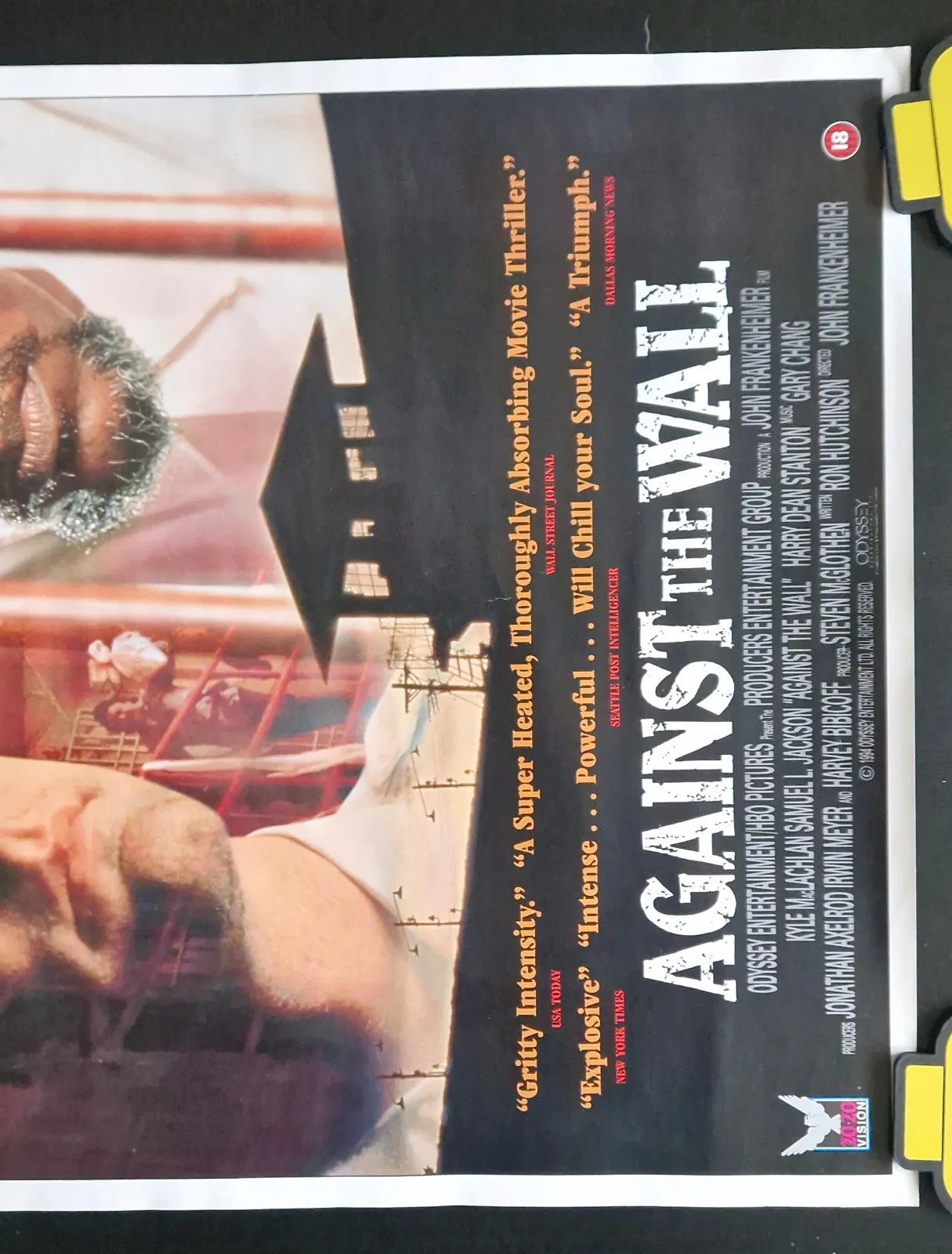 Against the Wall 1994 VHS Video Store Promo Poster – A2, image 2