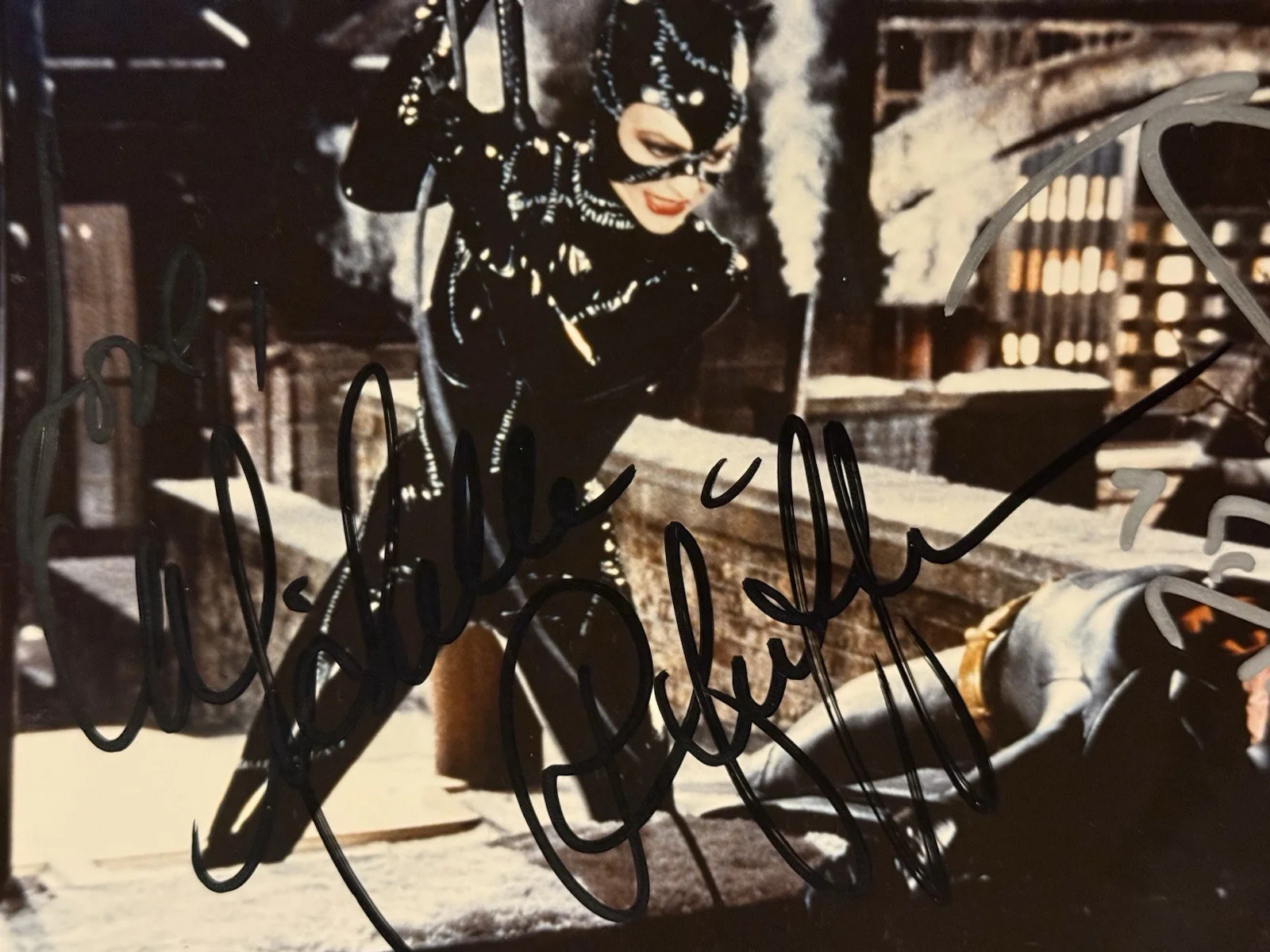 Michael Keaton Michelle Pfeiffer Signed 8x10 Batman Returns Catwoman, изображение 3
