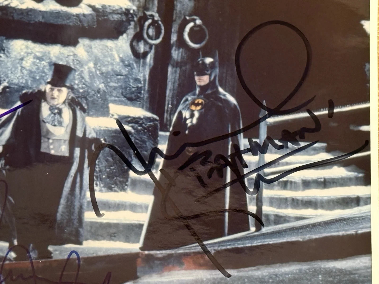 Michael Keaton Michelle Pfeiffer Danny Devito Signed 8x10 Batman Returns, image 4