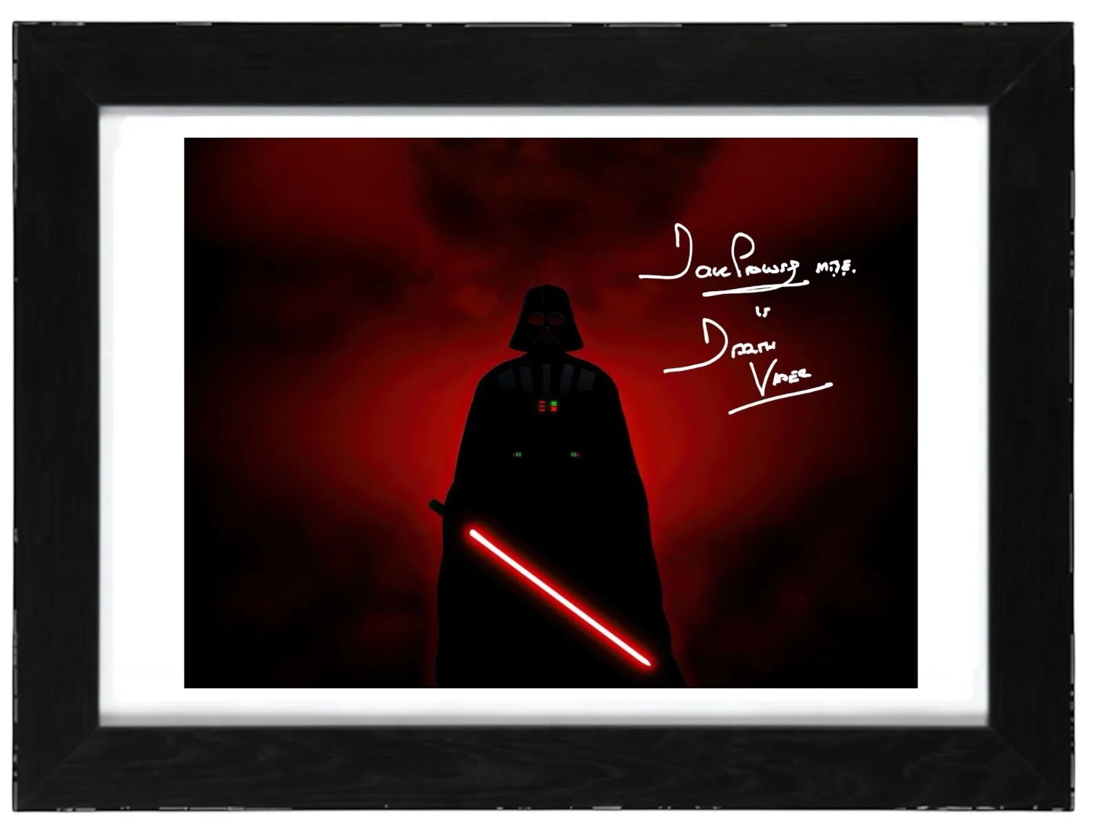 Dave Prowse Signed Autograph PHOTO Pre Print 6x4/A4/ Framed Darth Vader, image 3