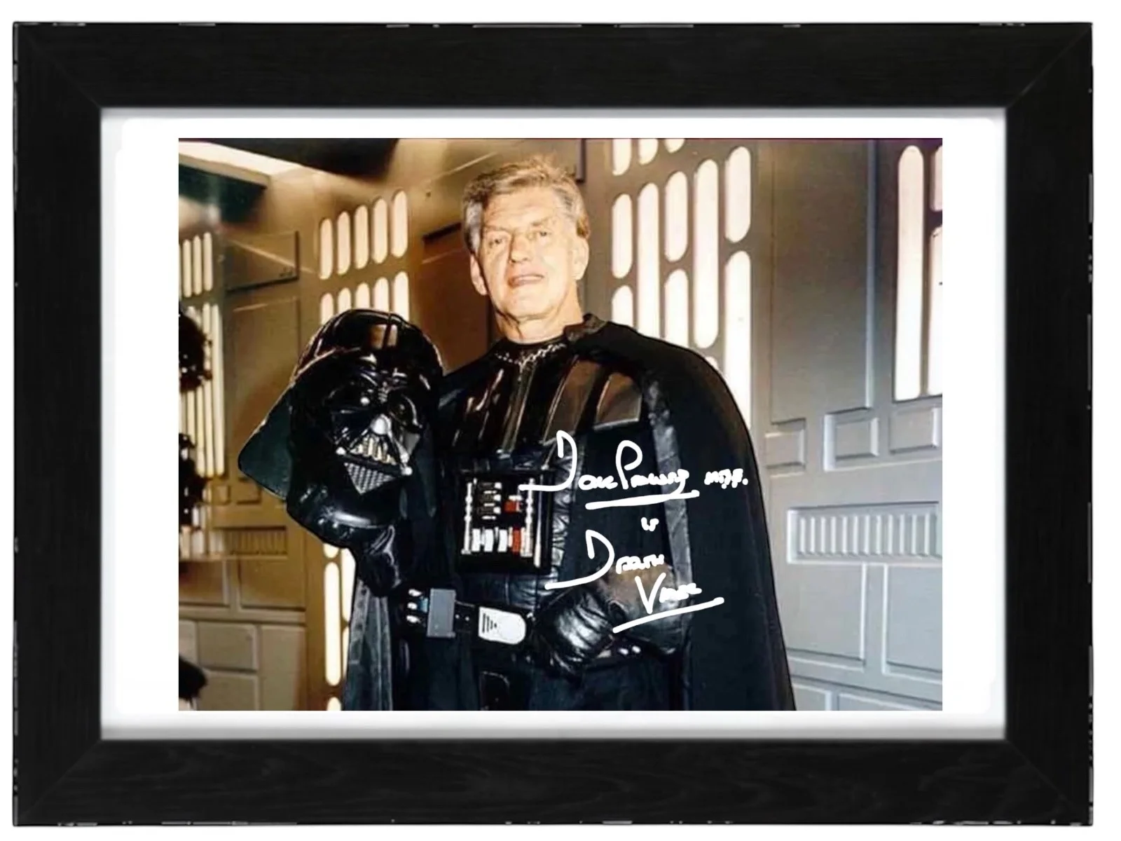 Dave Prowse Signed Autograph PHOTO Pre Print 6x4/A4/ Framed Darth Vader, image 3