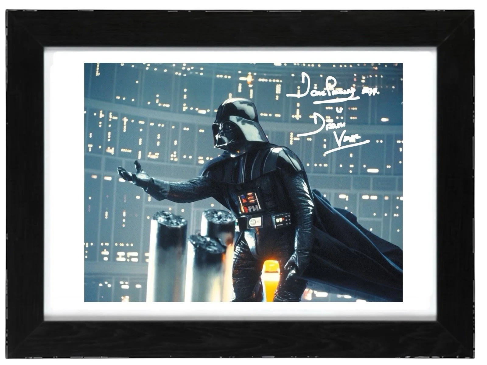 Dave Prowse Signed Autograph PHOTO Pre Print 6x4/A4/ Framed Darth Vader, image 2