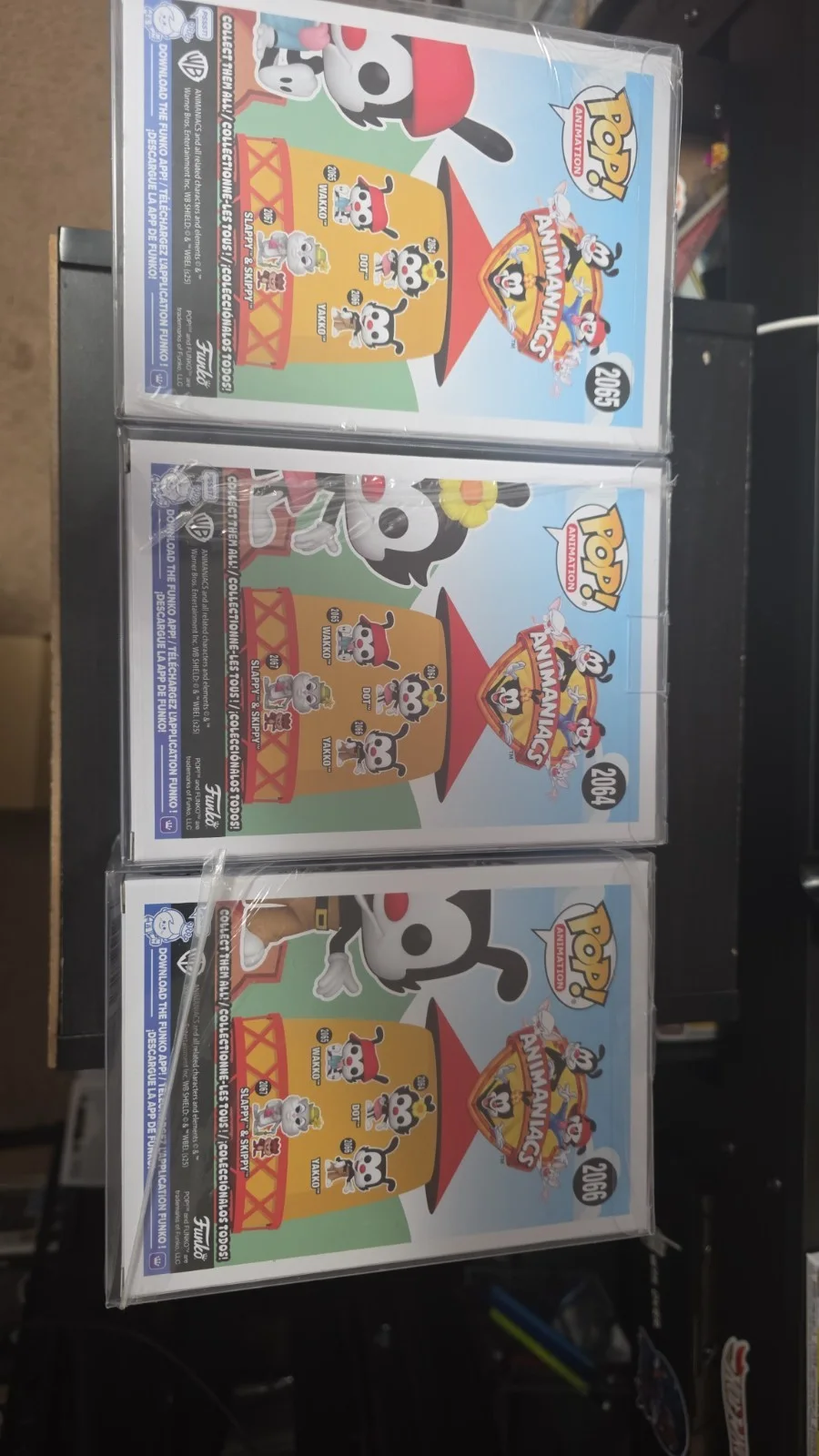 Wakko Yakko and Dot Signed Funko Pops Autographed With CoA, image 3