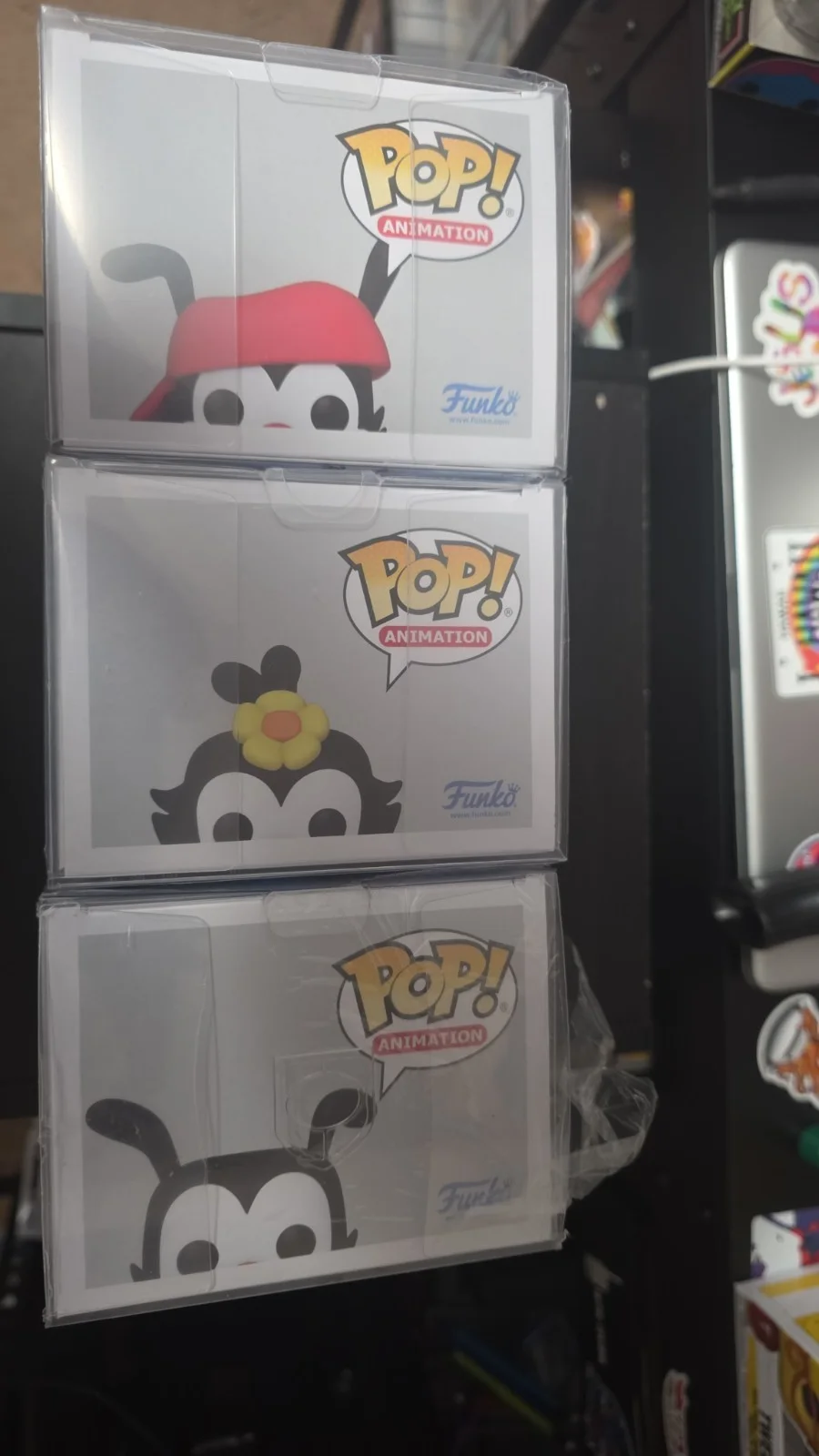Wakko Yakko and Dot Signed Funko Pops Autographed With CoA, image 5