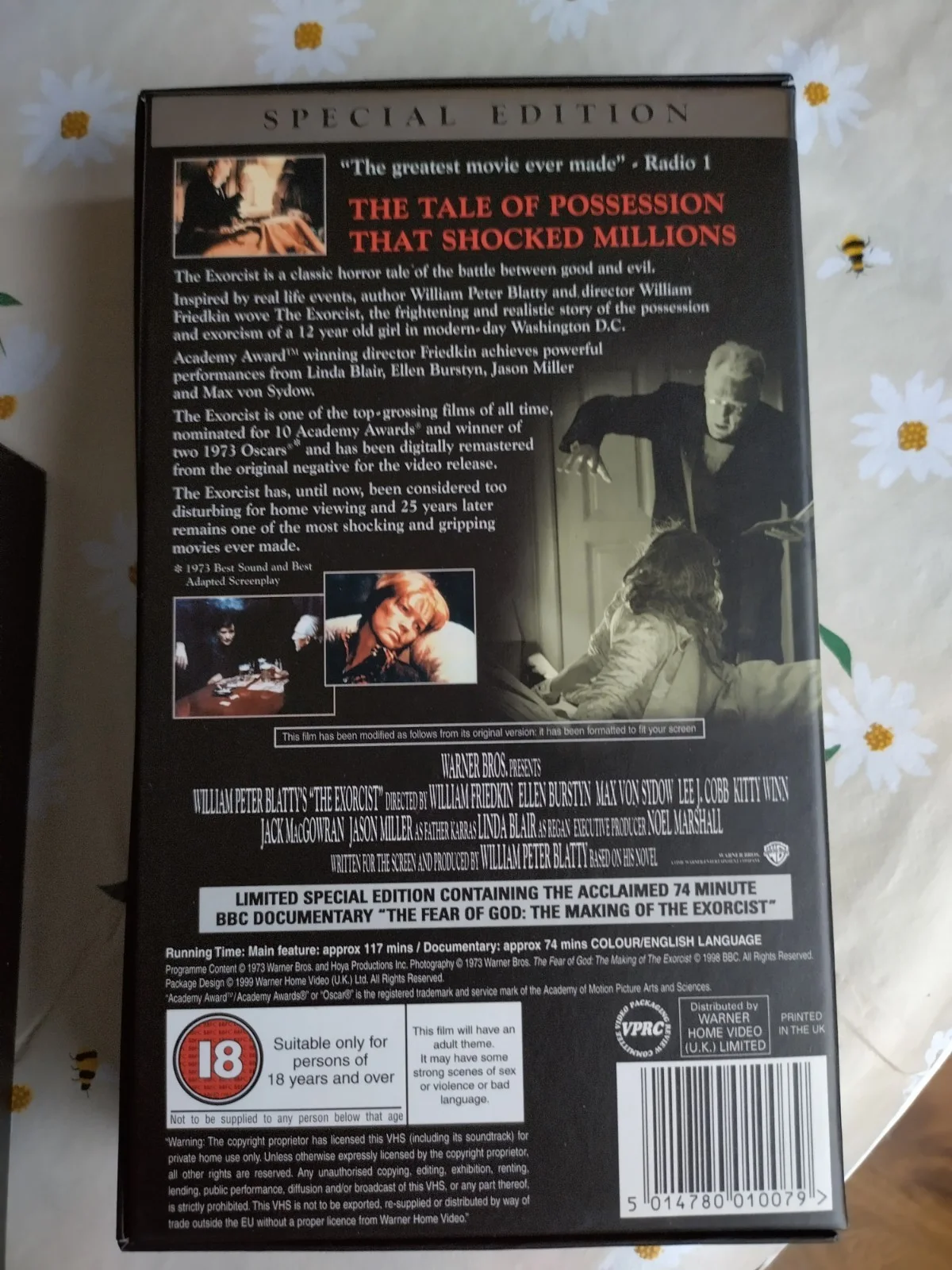 The Exorcist Widescreen Special Edition Boxset VHS Tape & Book, изображение 5