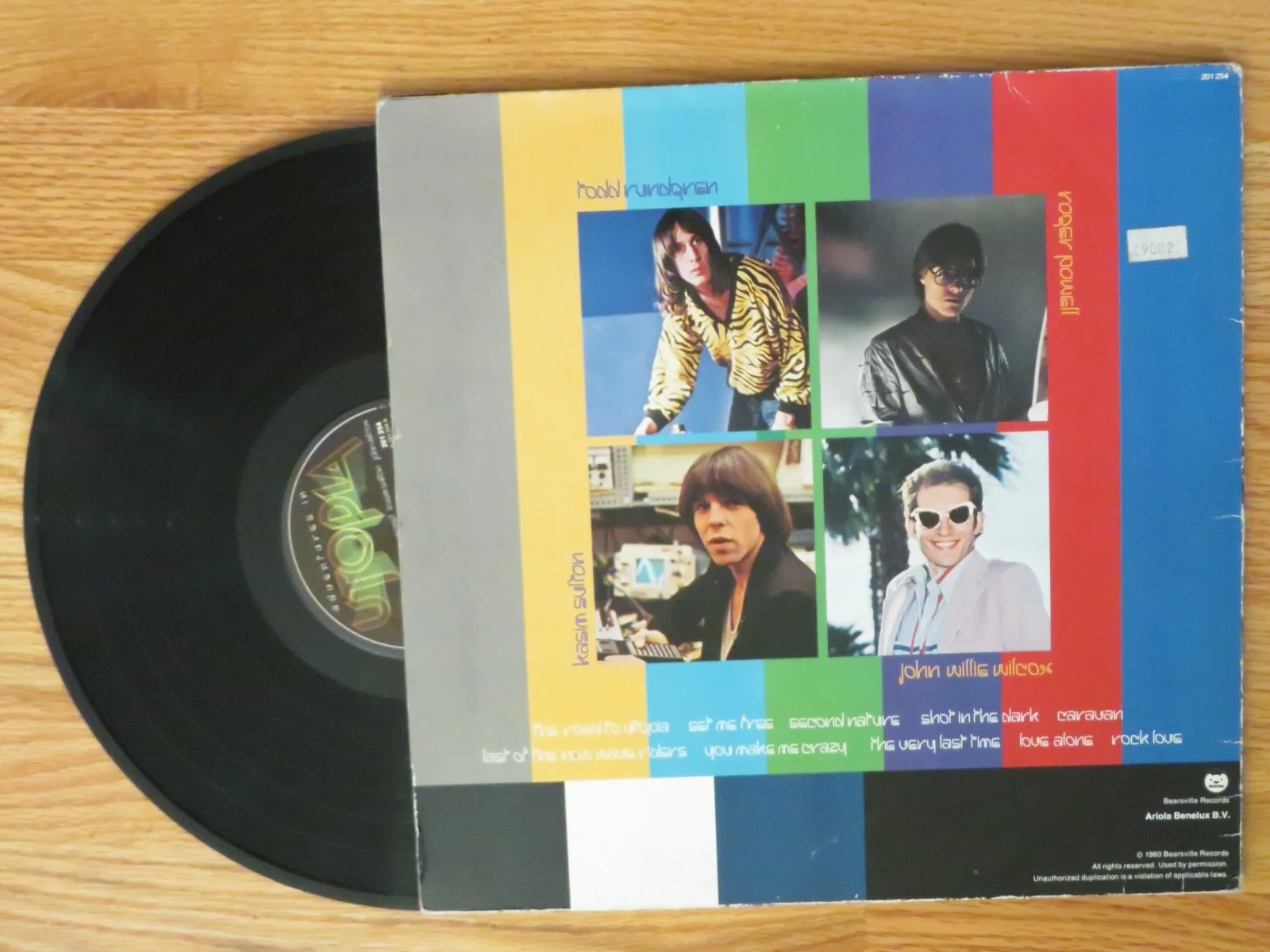 TODD RUNDGREN signed "Adventures in Utopia" 1979 Record / Album Set RUNT NAZZ, image 2