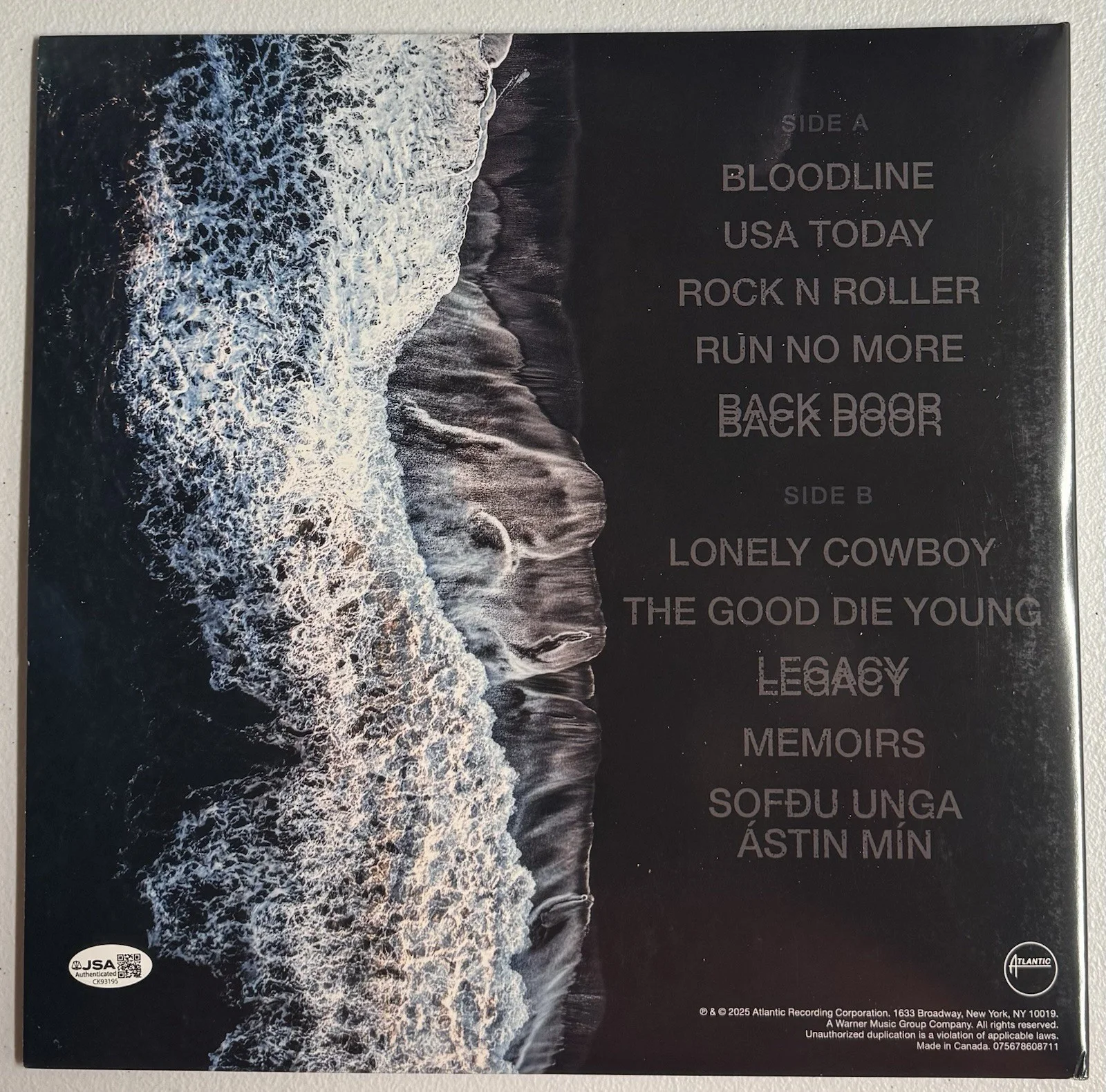 Kaleo Mixed Emotions Autographed Version Vinyl Record By All 4 Members JSA COA, image 3