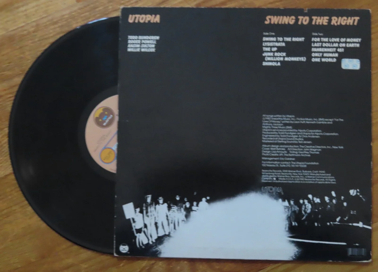 TODD RUNDGREN signed "Swing to the Right" 1982 Record / Album Set RUNT NAZZ, изображение 2