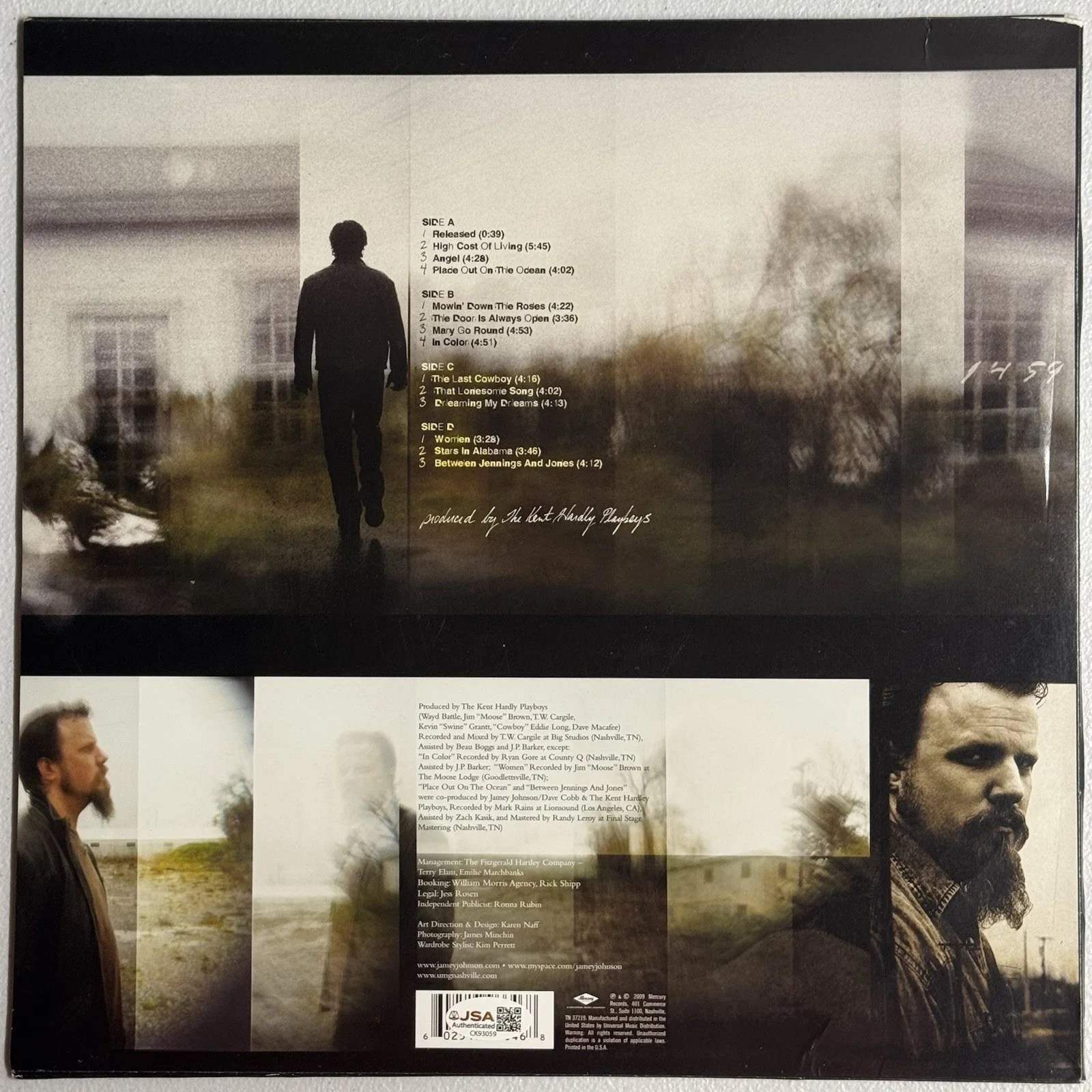 Jamey Johnson Signed Autographed That Lonesome Song Vinyl Album JSA COA, изображение 5