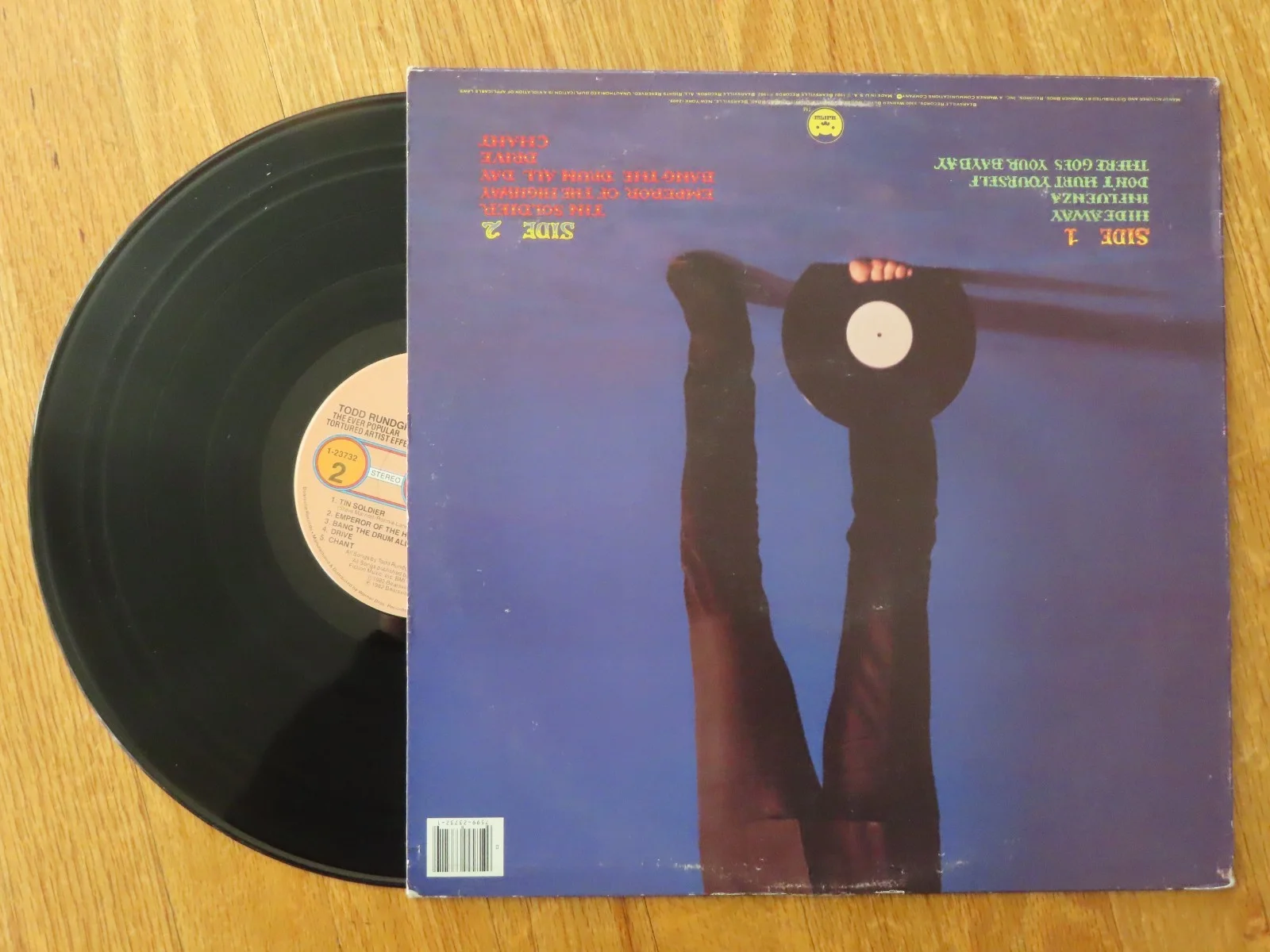 TODD RUNDGREN signed The Ever Popular Tortured Artist Effect Record UTOPIA RUNT, изображение 2