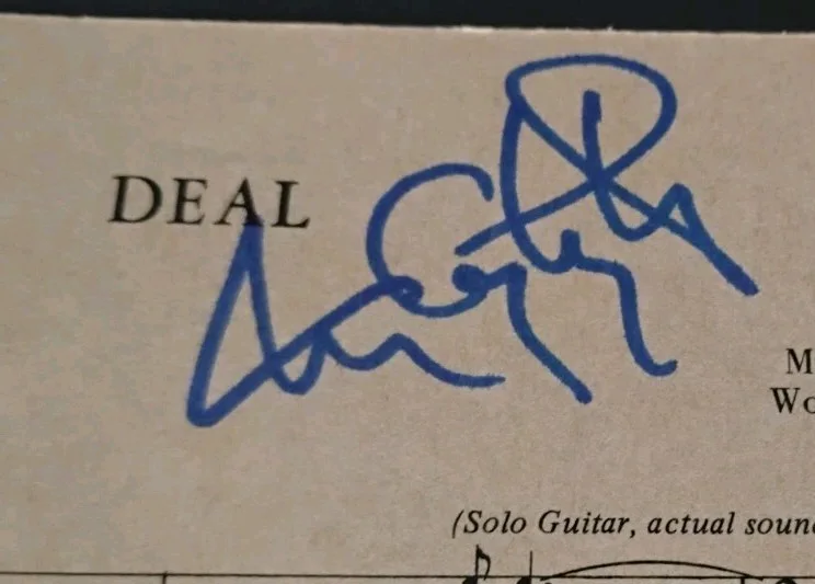 GRATEFUL DEAD TOM CONSTANTEN SONGWRITER AUTOGRAPH SIGNED 8x12 LYRIC SHEET MUSIC, изображение 2