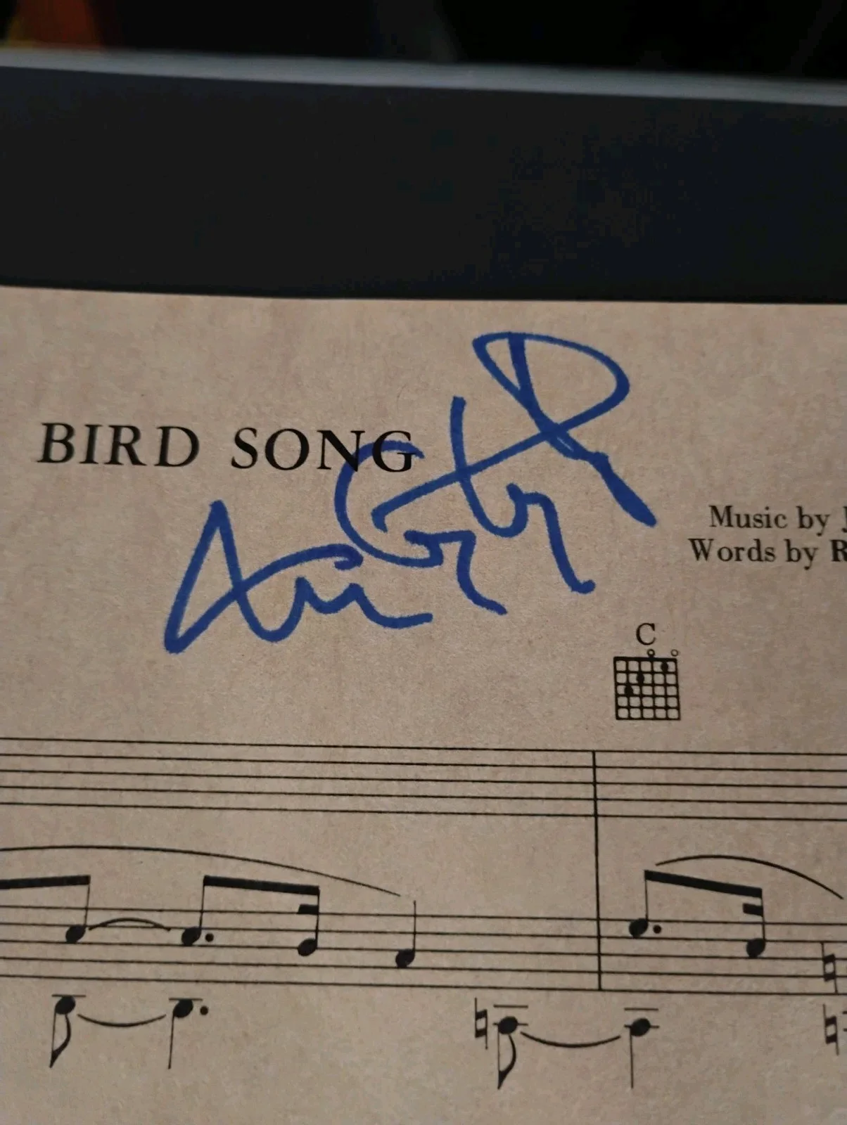GRATEFUL DEAD TOM CONSTANTEN SONGWRITER AUTOGRAPH SIGNED 8x12 LYRIC SHEET MUSIC, image 2