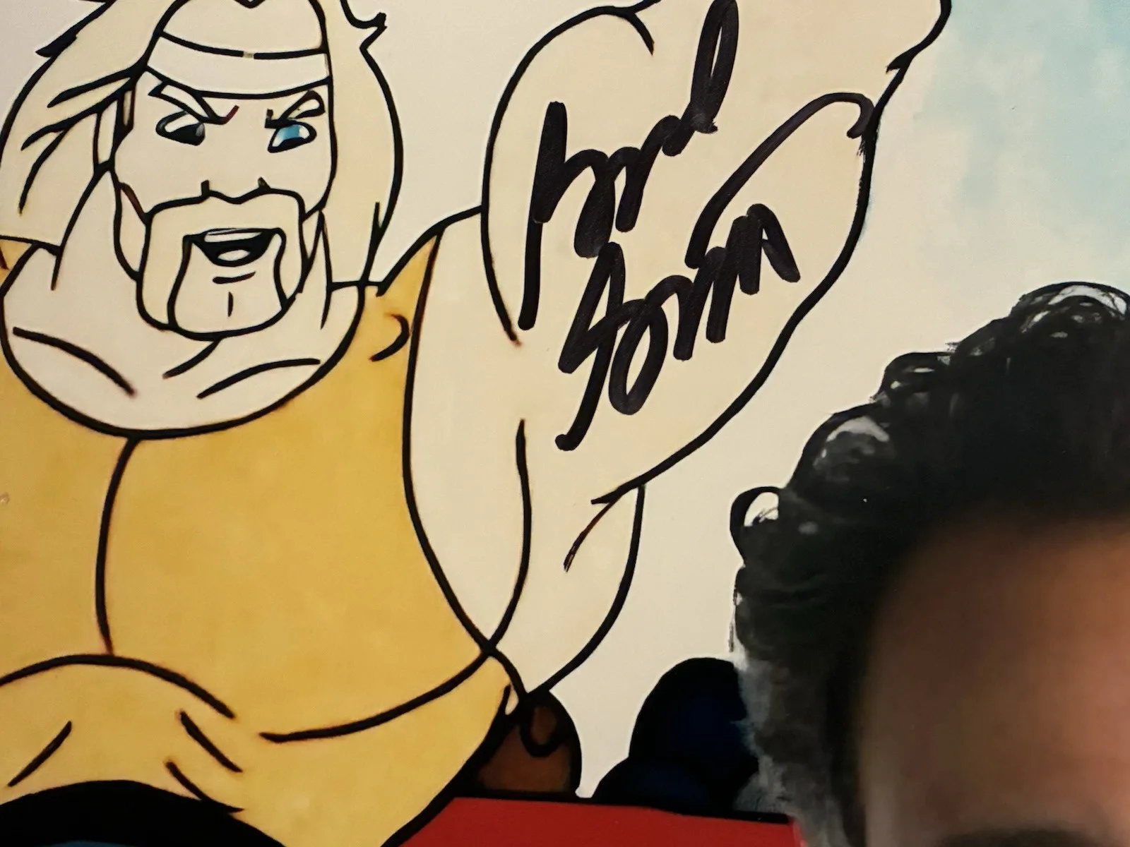 Brad Garrett — BRAD GARRETT SIGNED 8X10 ACTOR VOICE OVER HULK HOGAN ROCK N WRESTLING 1985 JSA, image 3