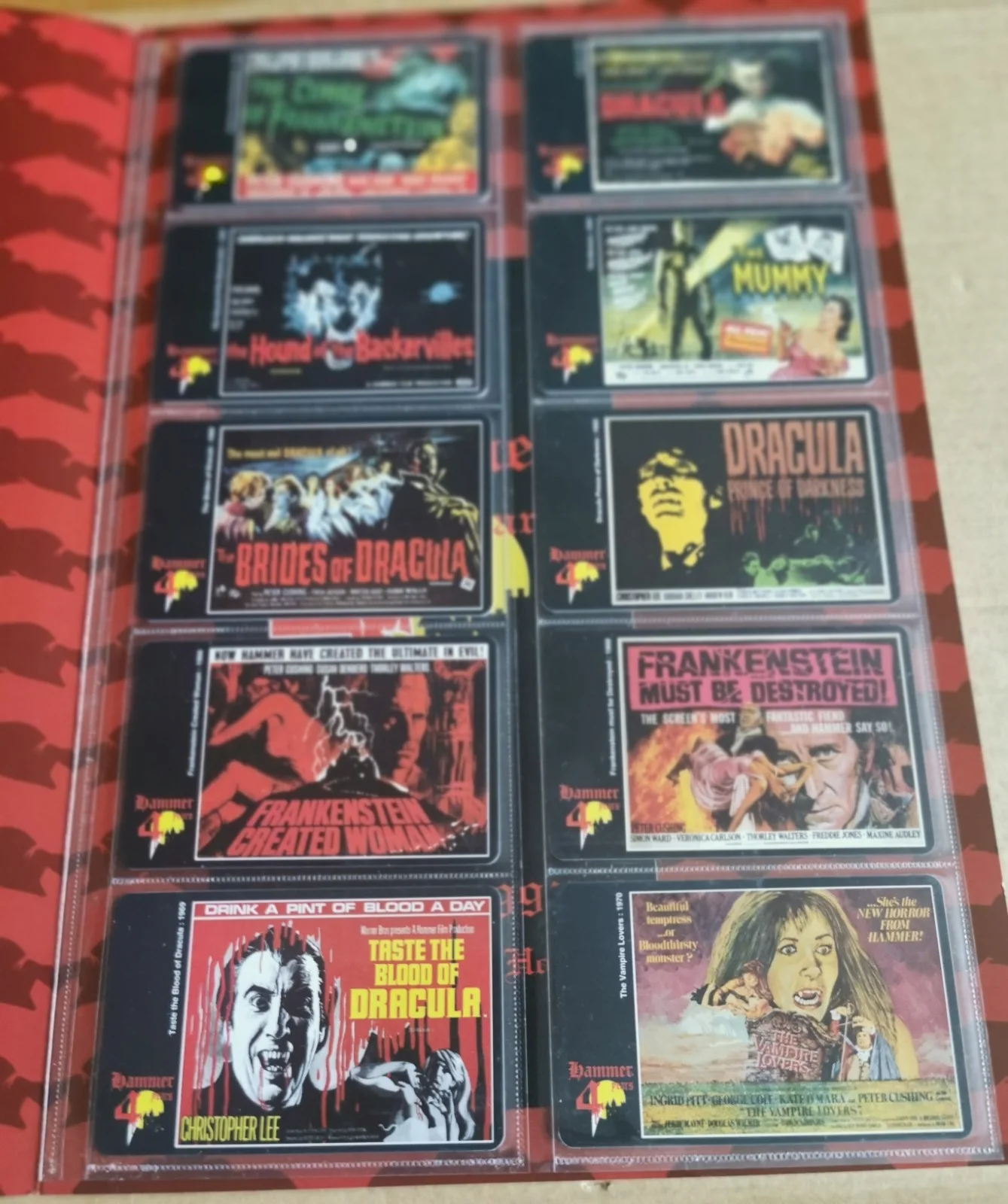 Hammer Telephone Card Set - 40 Years of Horror Ltd Edn, with COA, unused, изображение 3