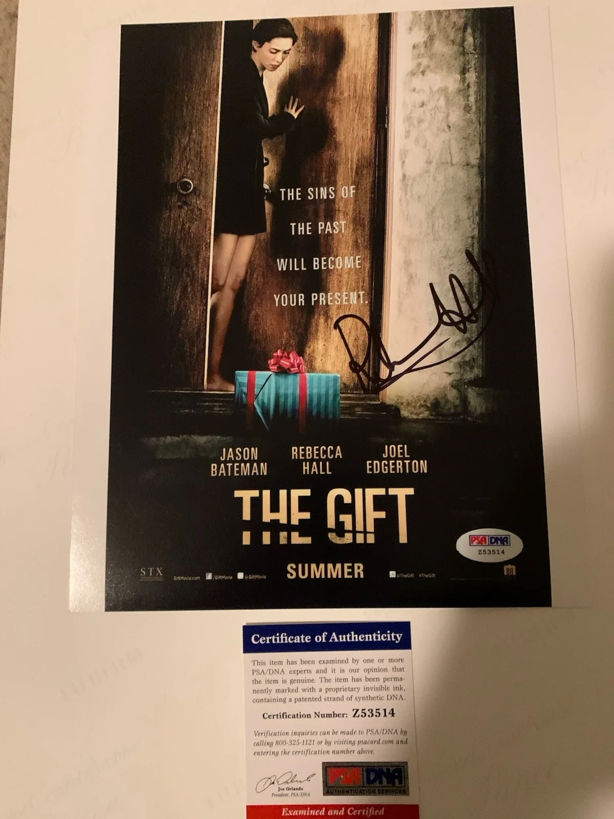 SEE TITLE — REBECCA HALL Signed Autographed Photo PSA/DNA COA The Gift