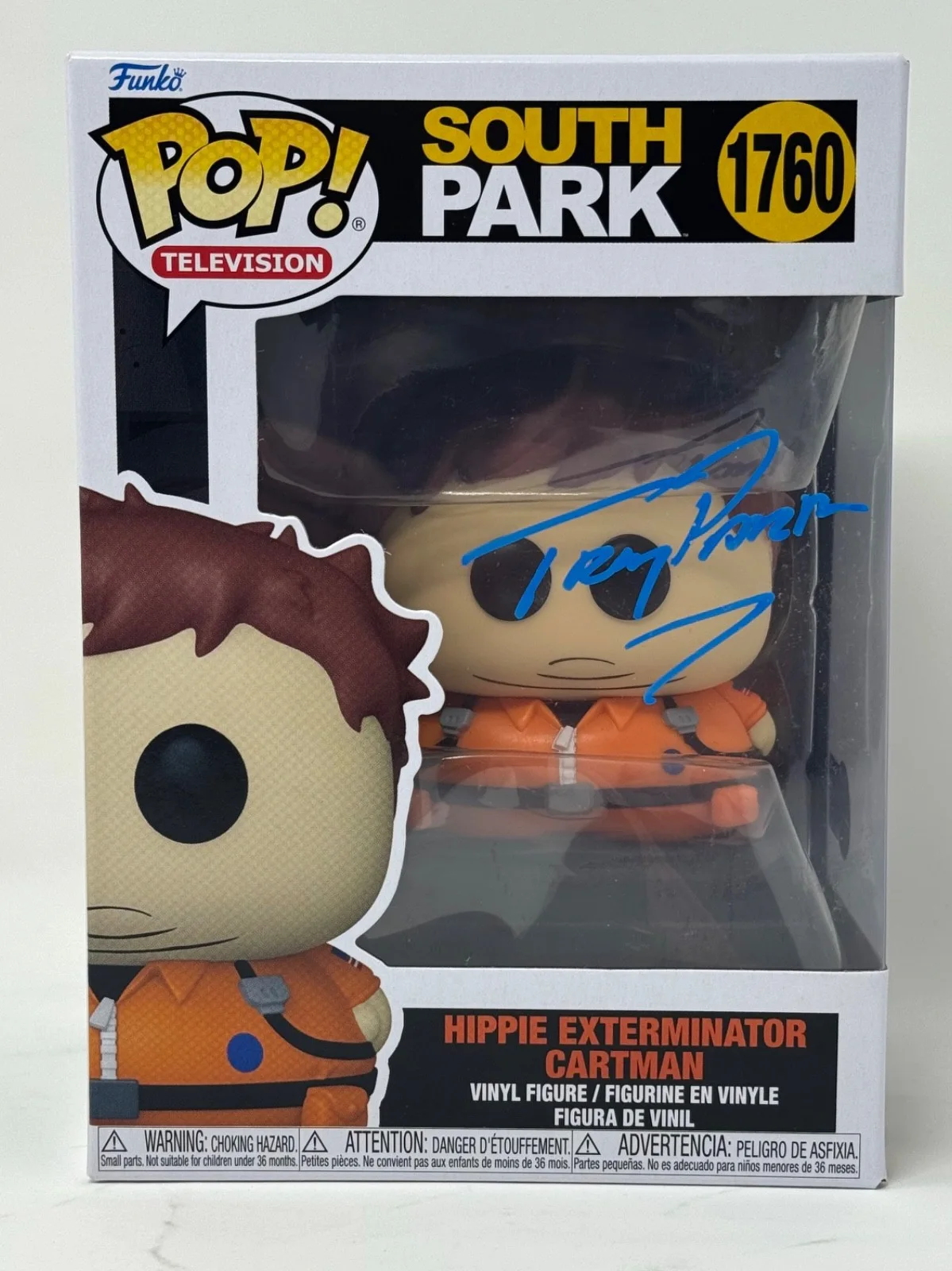 Trey Parker — Trey Parker Signed South Park Hippie Exterminator Cartman Funko Pop Beckett COA, изображение 2