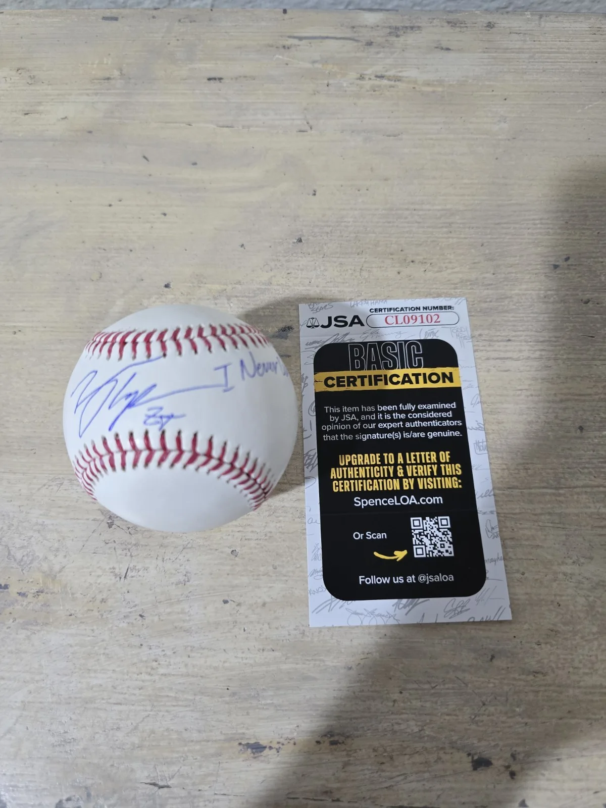 Zach Top Signed Autograph Baseball With Inscription "I Never Lie" Country Singer, image 2