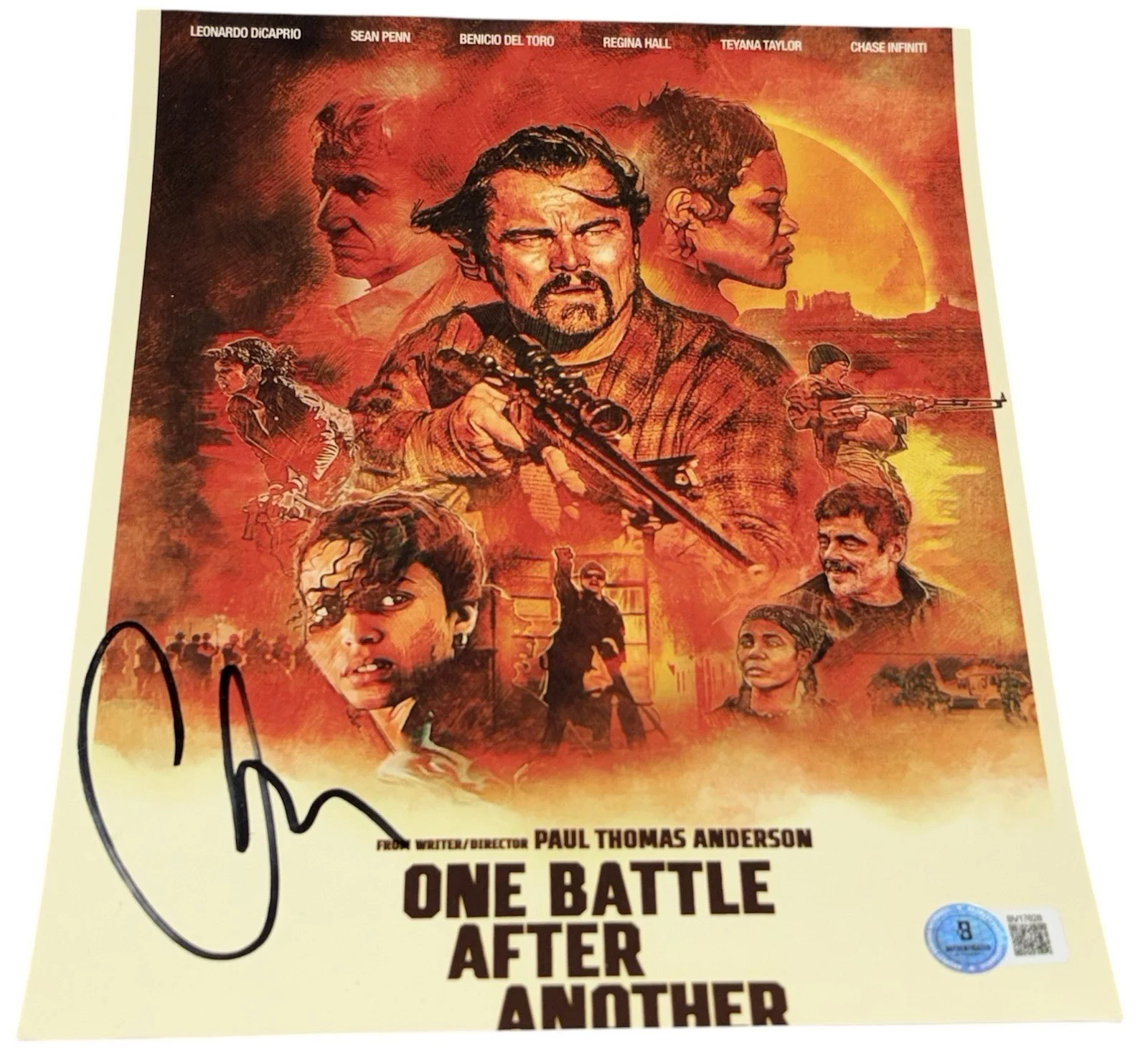 Chase Infiniti — Chase Infiniti Signed Autograph 8x10 One Battle After Another Photo Beckett BAS