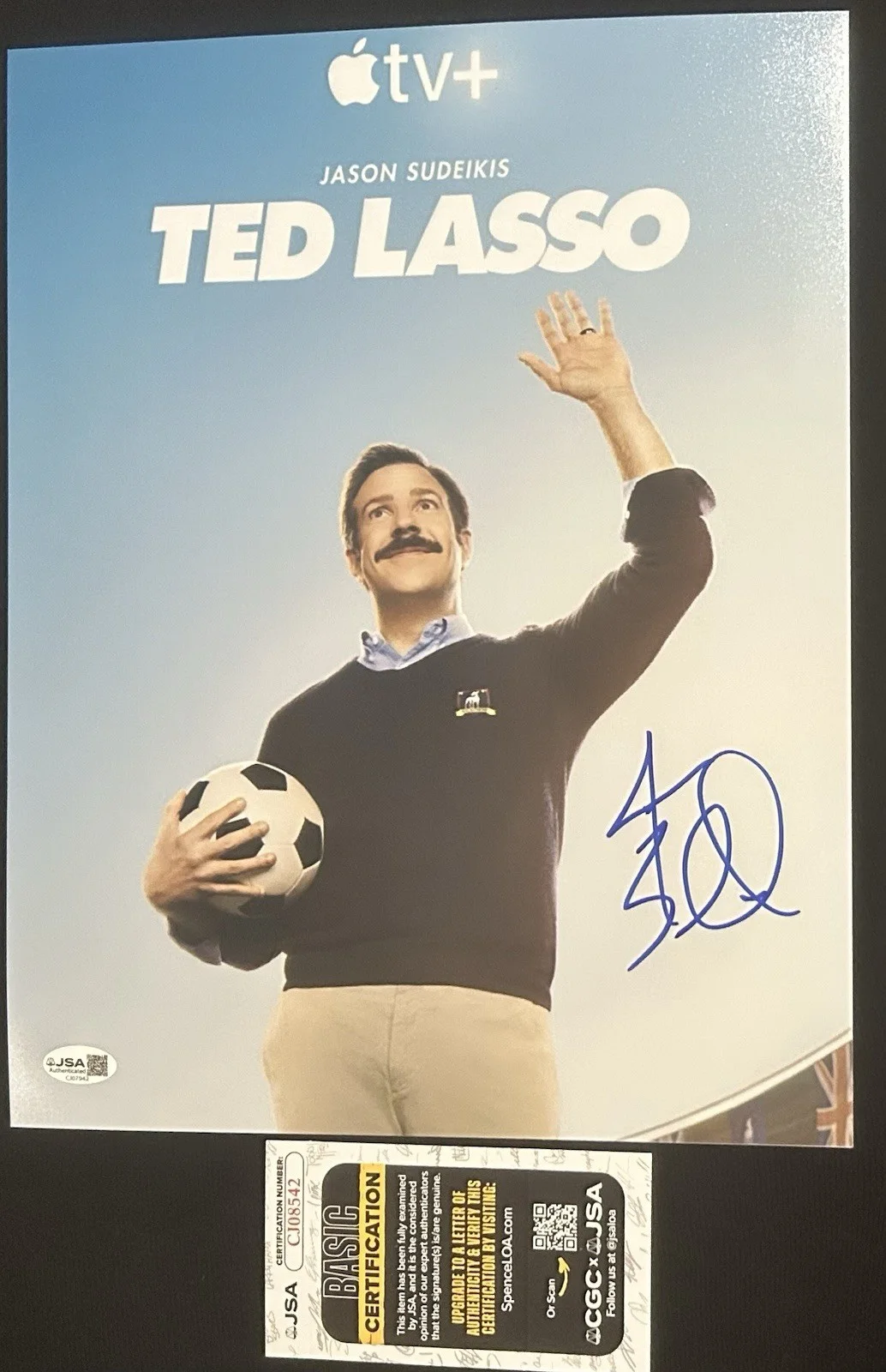 Jason Sudeikis — Jason Sudeikis SIGNED Ted Lasso 11x14 Photo JSA COA Autographed