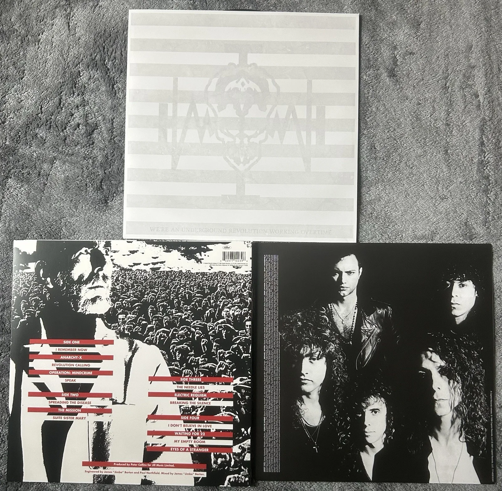 Geoff Tate SIGNED Queensryche OPERATION MINDCRIME Vinyl JSA COA LP Autographed, image 2