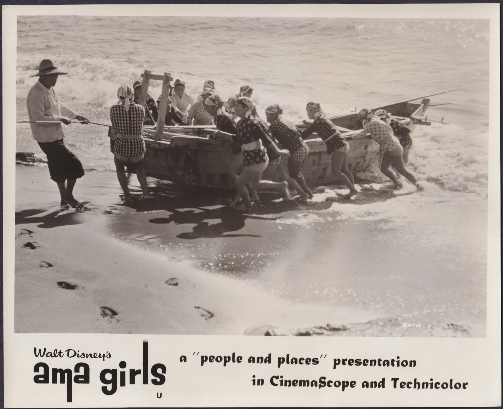 Ama Girls 8x ORIGINAL UK FOH Lobby Cards Walt Disney Documentary 1958, изображение 5