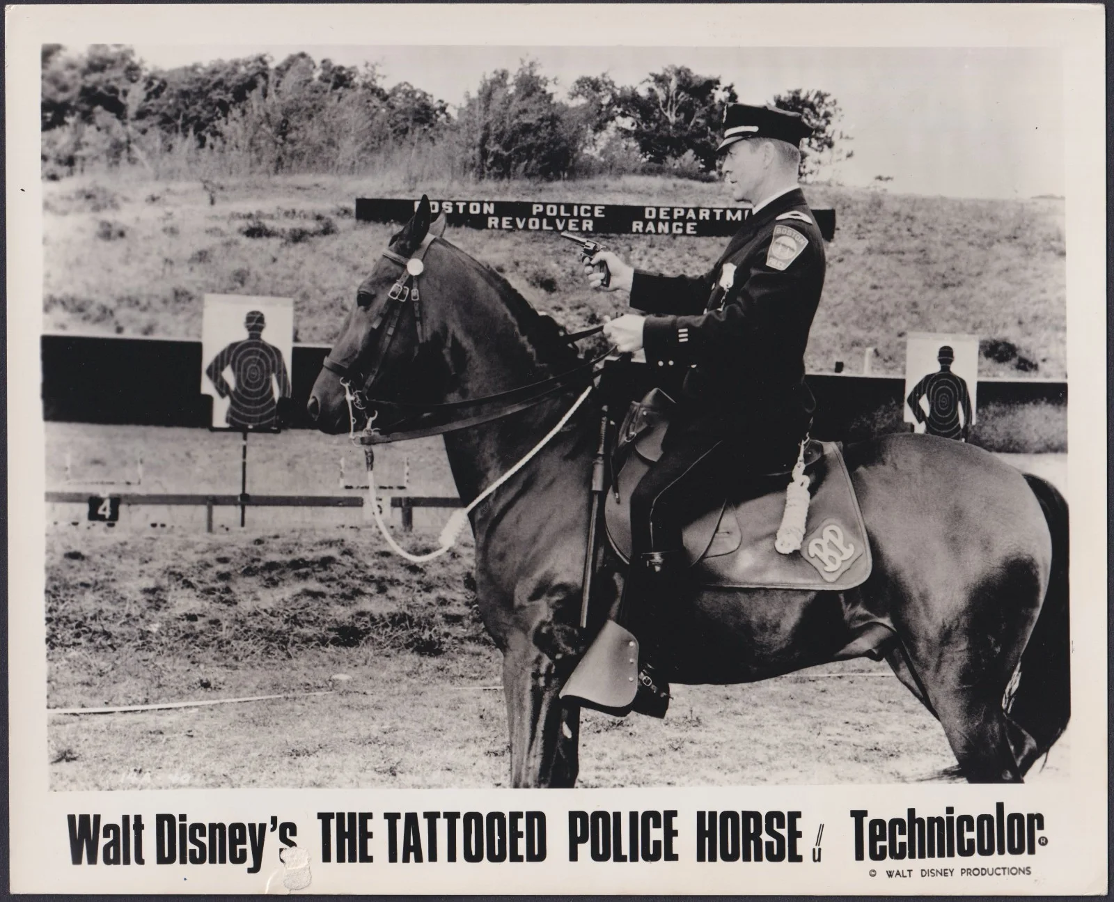Tattooed Police Horse 8x ORIGINAL UK FOH Lobby Cards Walt Disney 1964, изображение 2