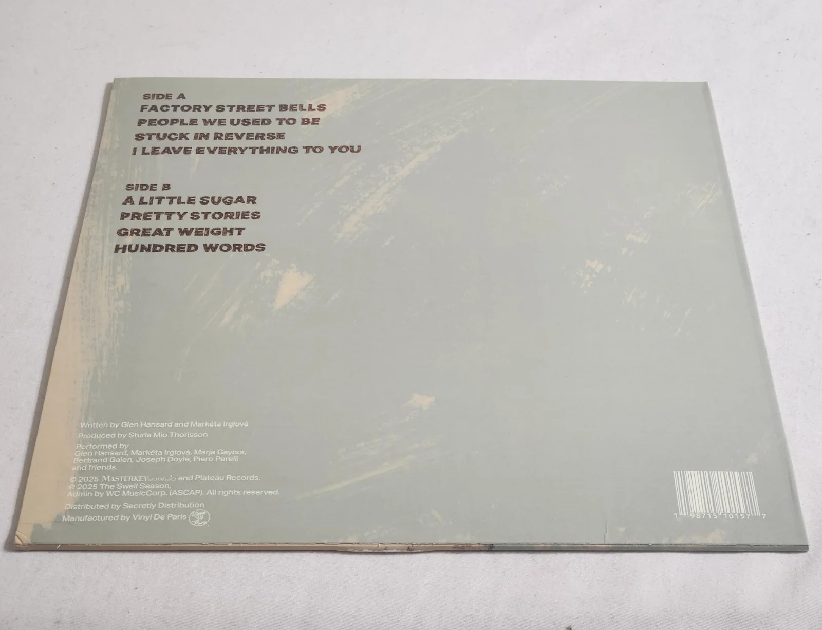 The Swell Season Autographed Forward Ivory Vinyl LP, изображение 3