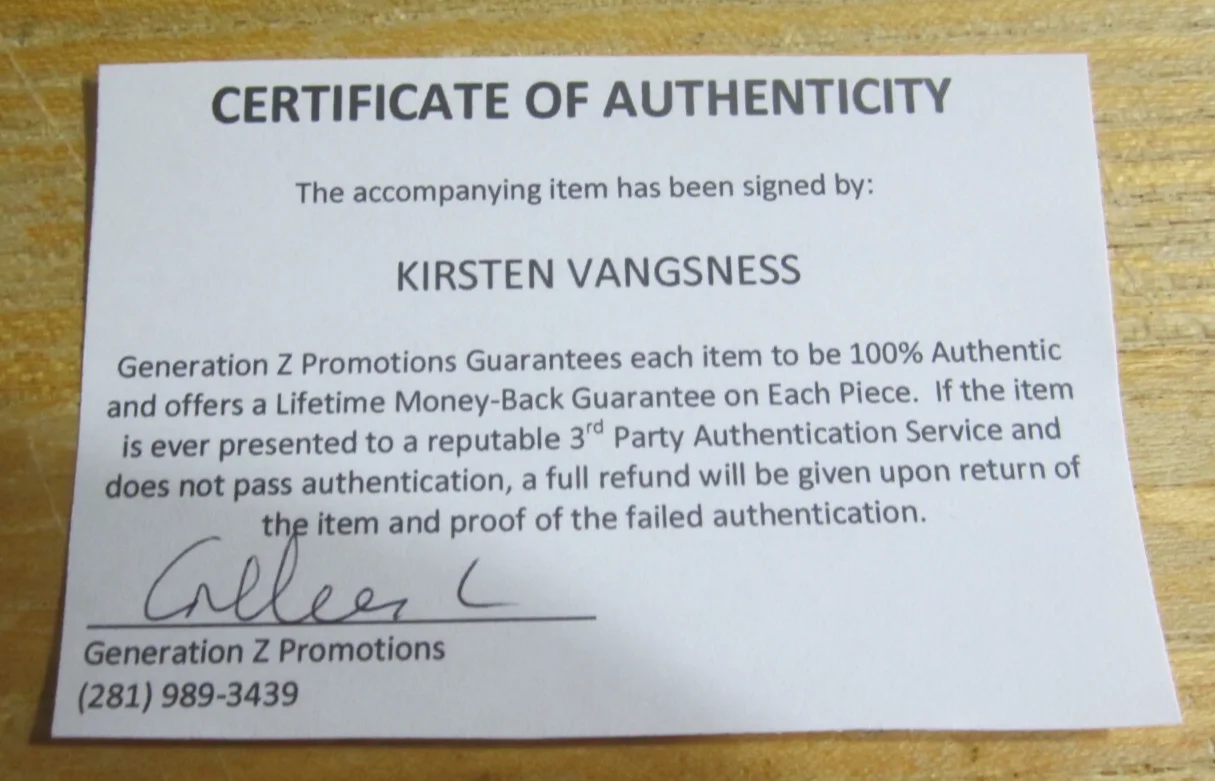 Kirsten Vangsness — Kirsten Vangsness Actress Signed 8X10 Photo "Criminal Minds" Penelope Garcia, изображение 3