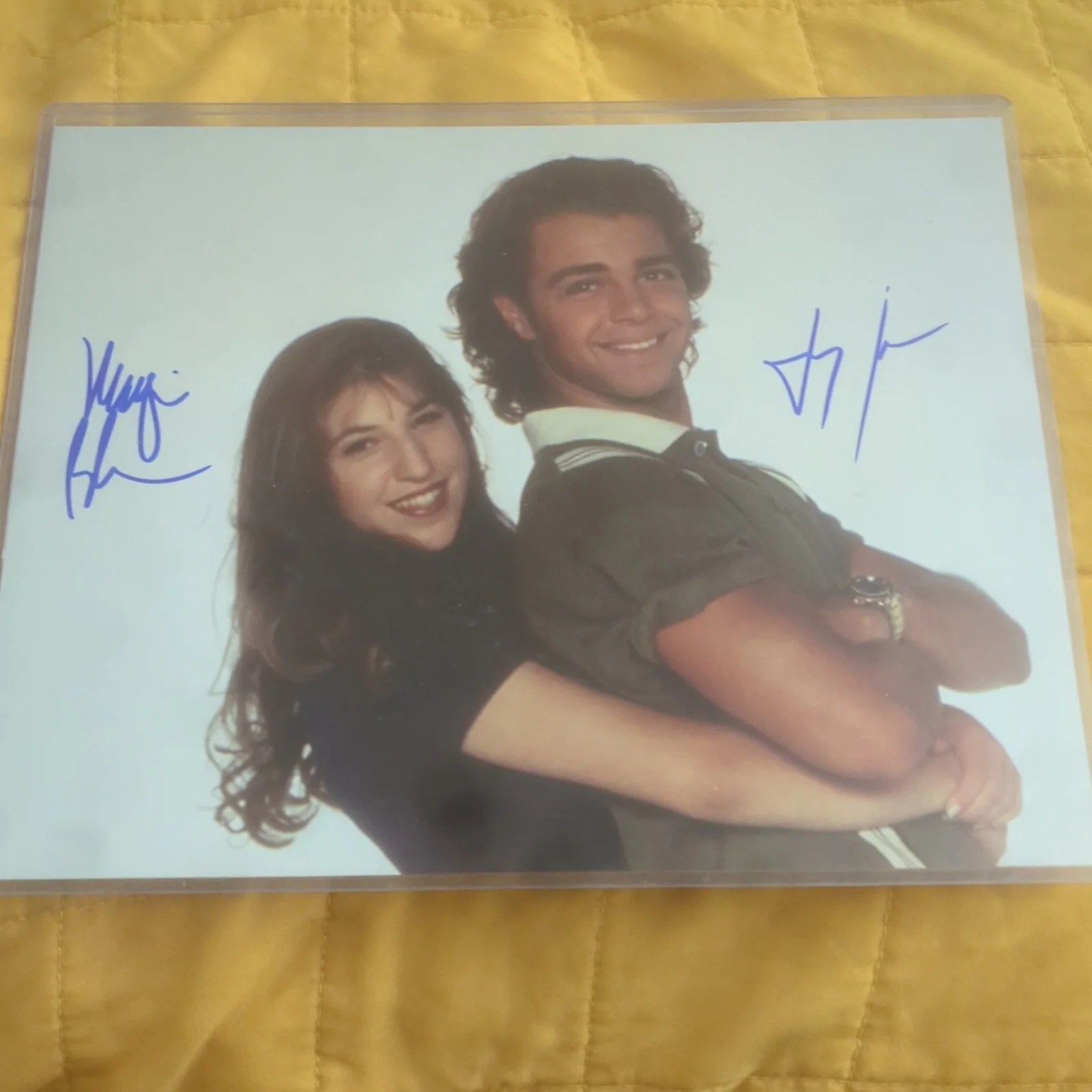 Blossom Autographed 8x10 Mayim Bialik, Joey Lawrence. Letter of Authenticity, изображение 2